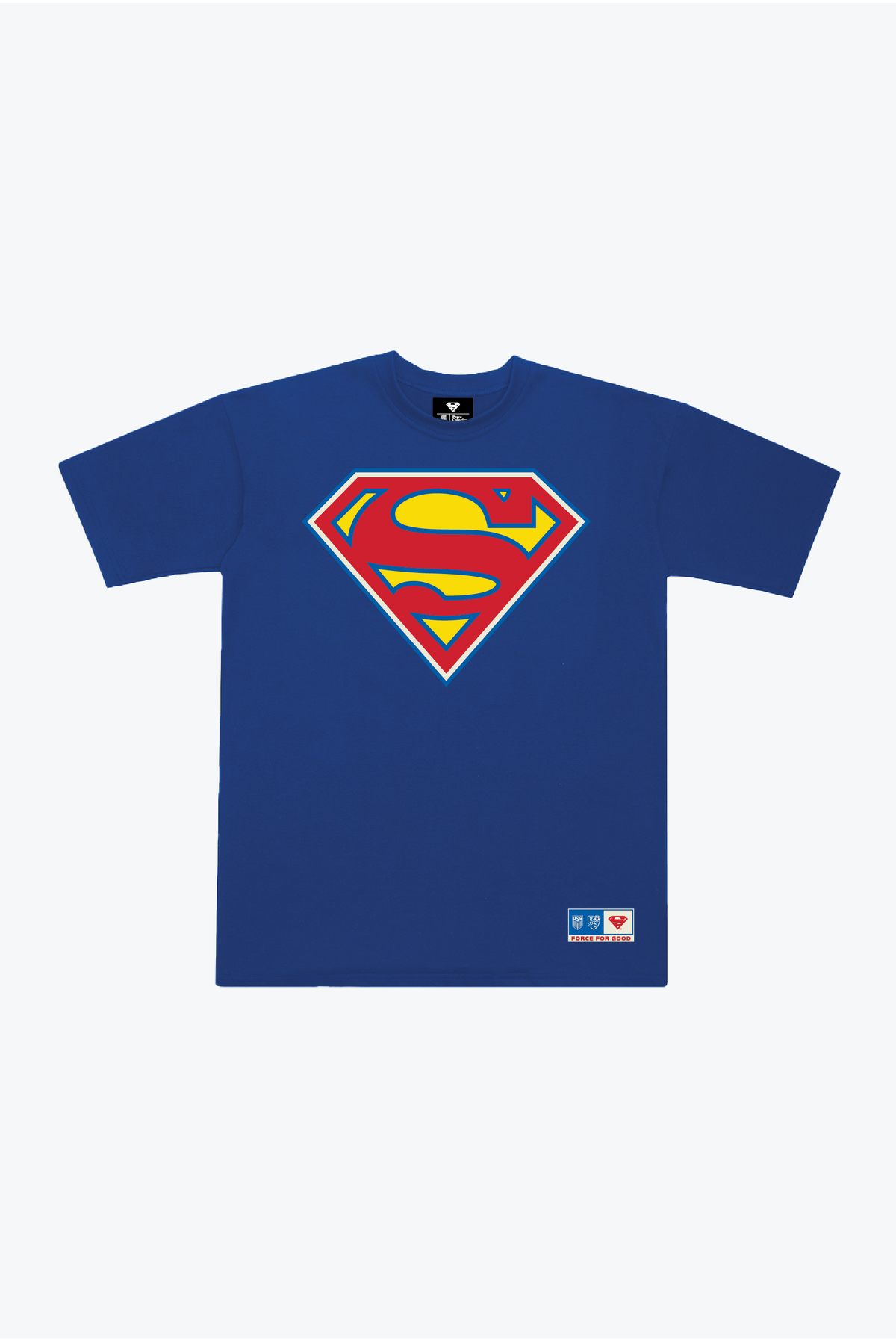 US Soccer x DC Comics Superman Heavyweight T-Shirt - Blau
