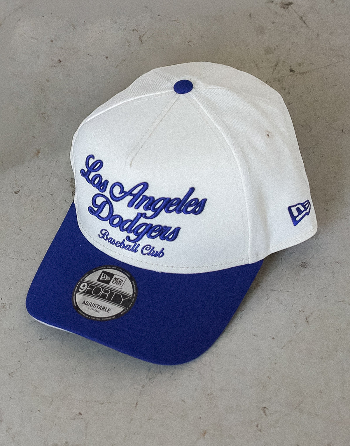 Los Angeles Dodgers Script 9FORTY Adjustable Cap - Chrome