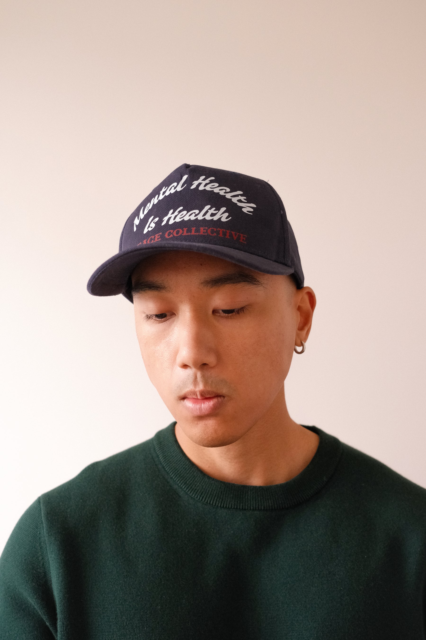 Mental Health is Health Western A-Frame Cap - Navy