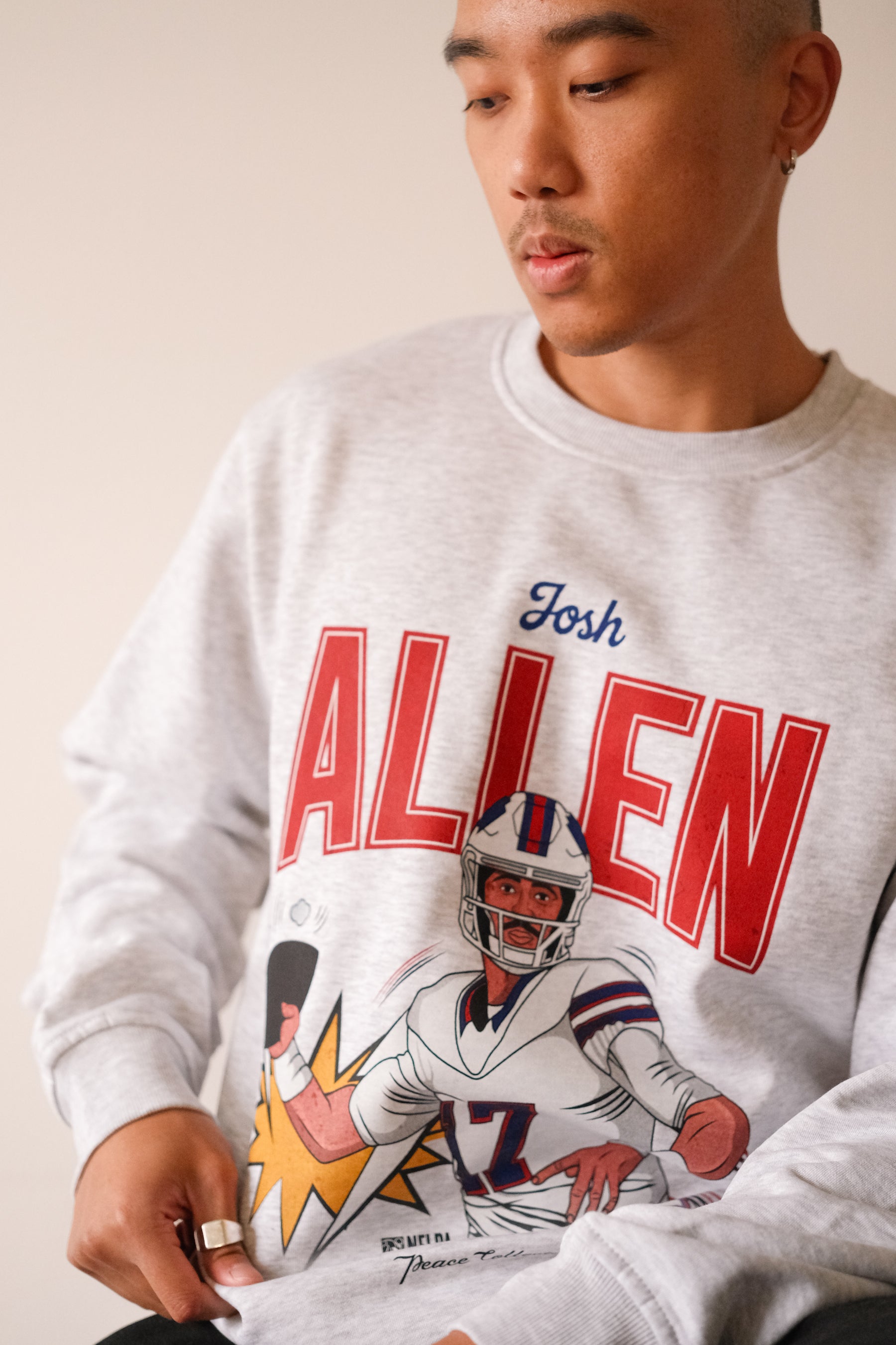 Josh Allen Crewneck - Ash