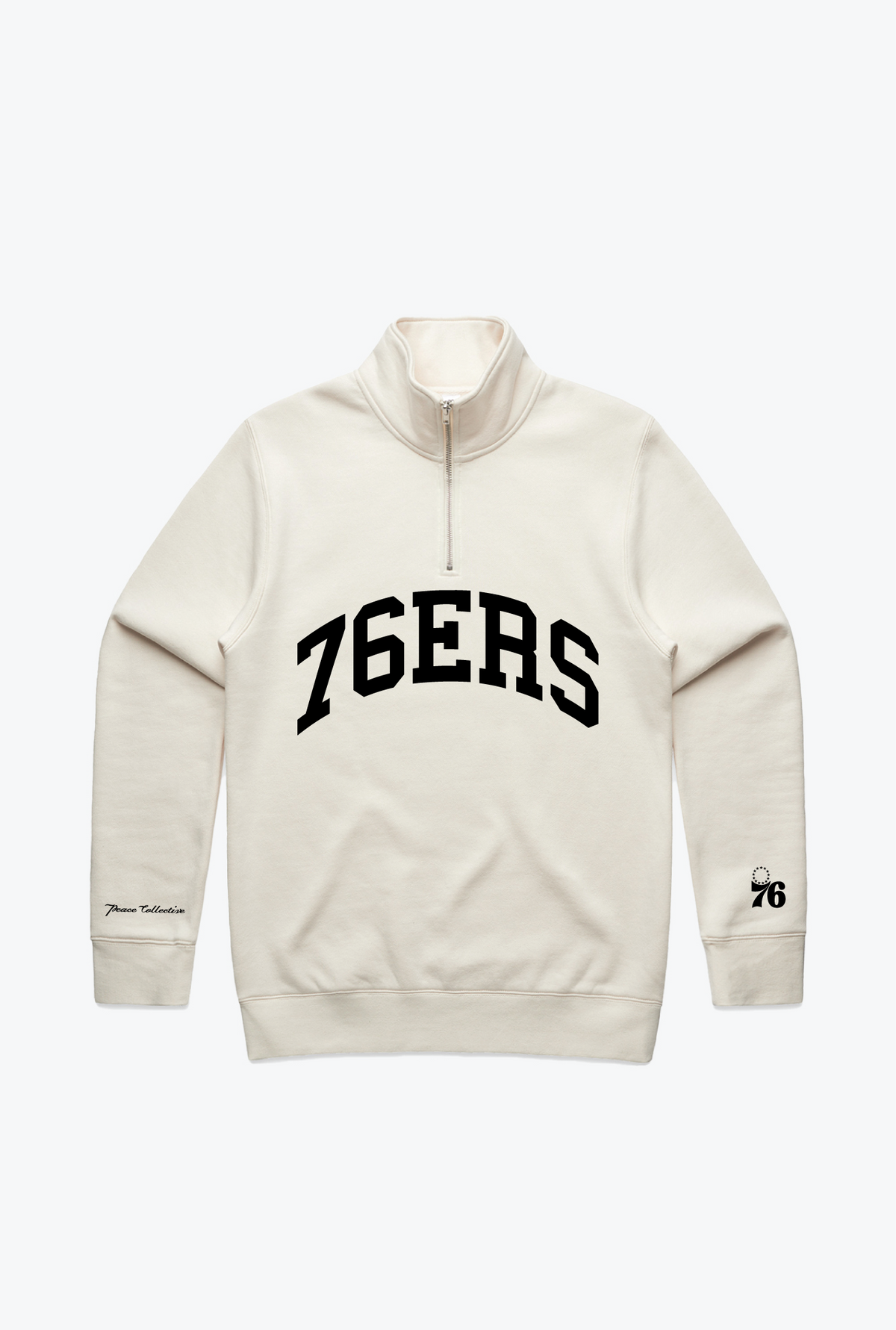 Philadelphia 76ers Collegiate Quarter Zip - Ivory