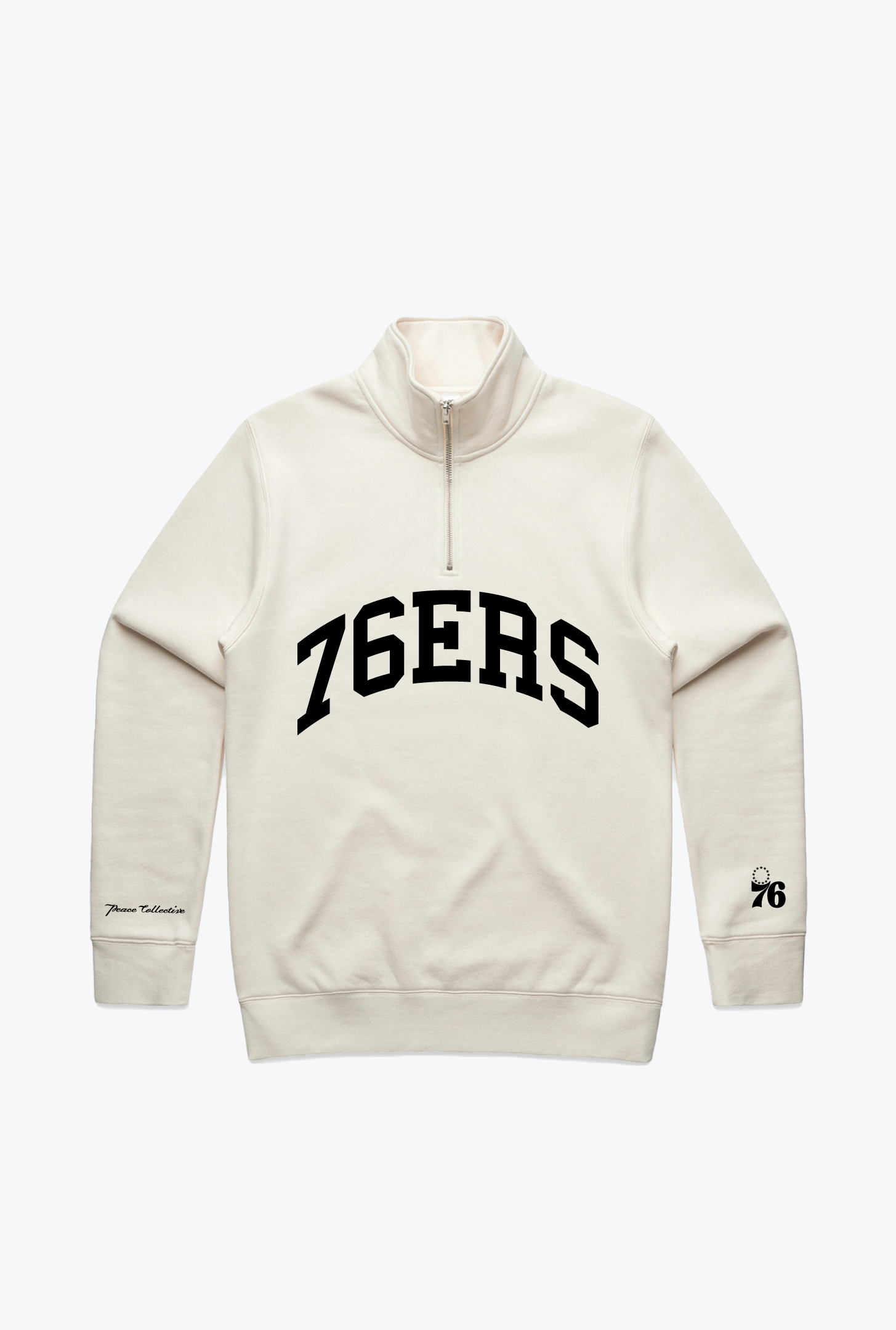 Philadelphia 76ers Collegiate Quarter Zip - Ivory