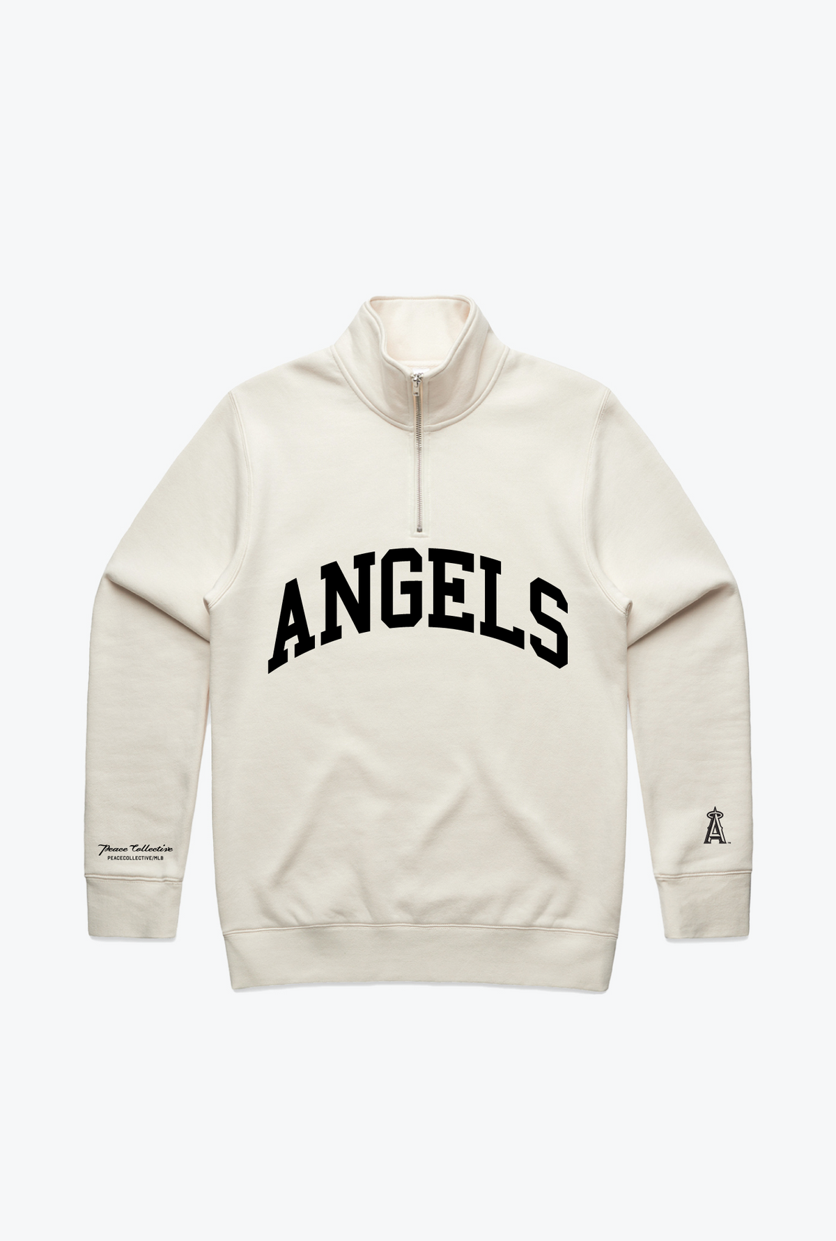 Los Angeles Angels Collegiate Quarter Zip - Ivory