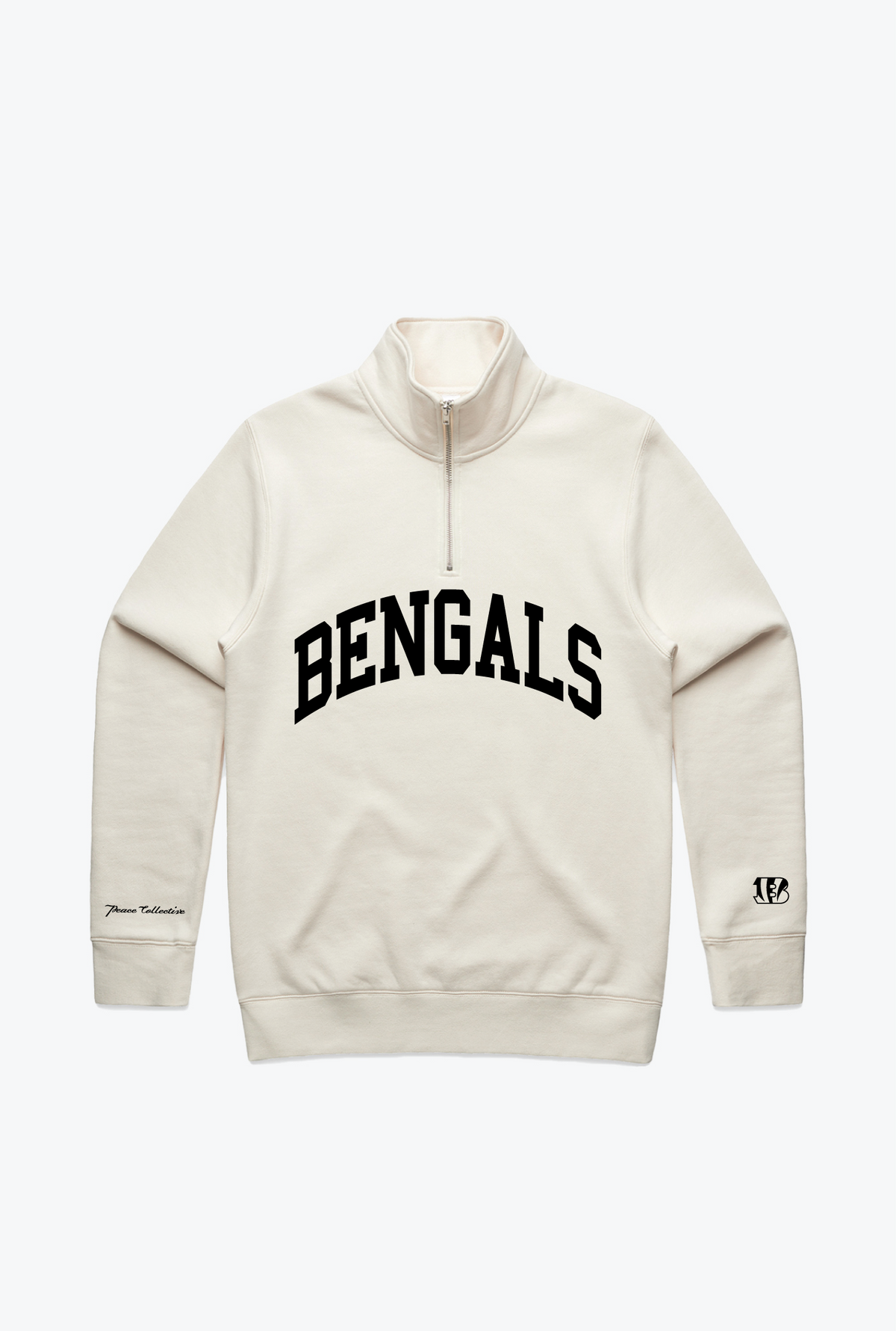 Cincinnati Bengals Collegiate Quarter Zip - Ivory