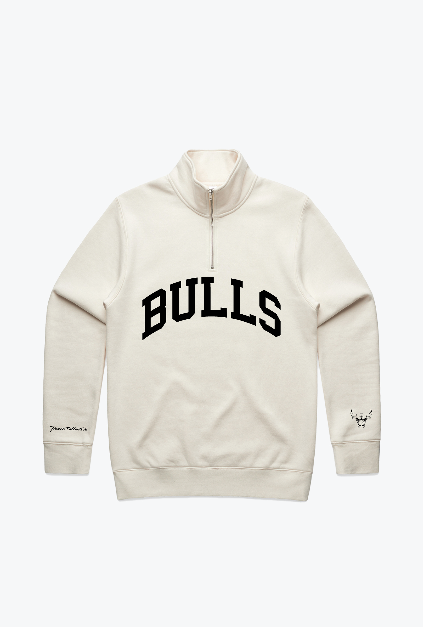 Chicago Bulls Collegiate Quarter Zip - Elfenbein