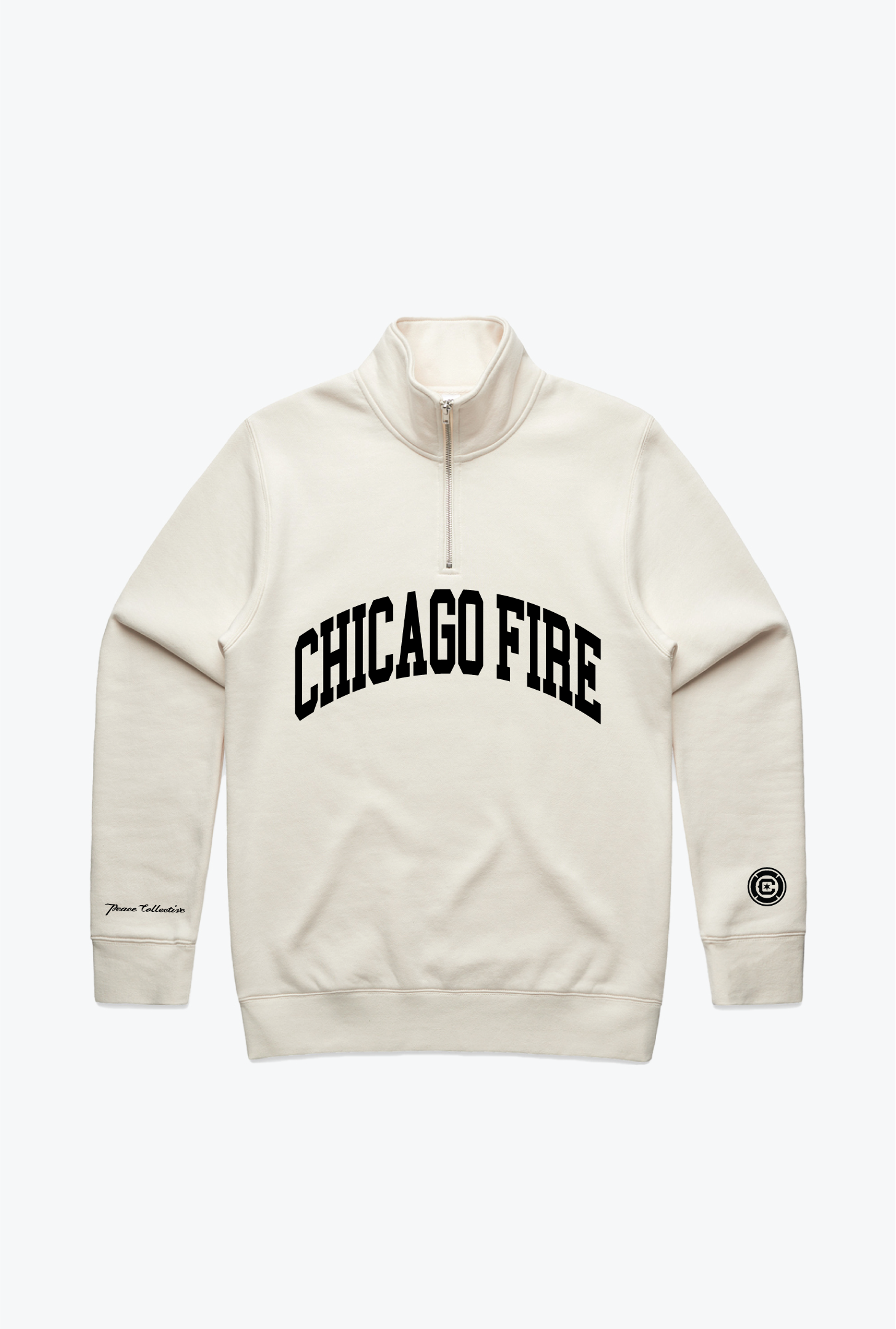 Chicago Fire FC Collegiate Quarter Zip - Ivory