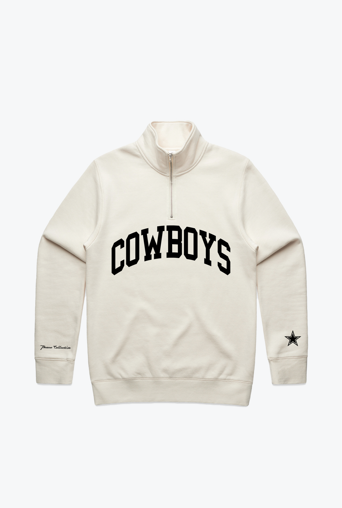 Dallas Cowboys Collegiate Quarter Zip - Ivory