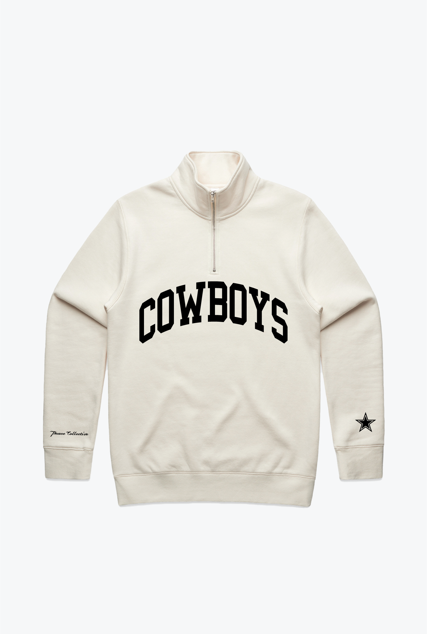 Dallas Cowboys Collegiate Quarter Zip - Ivory