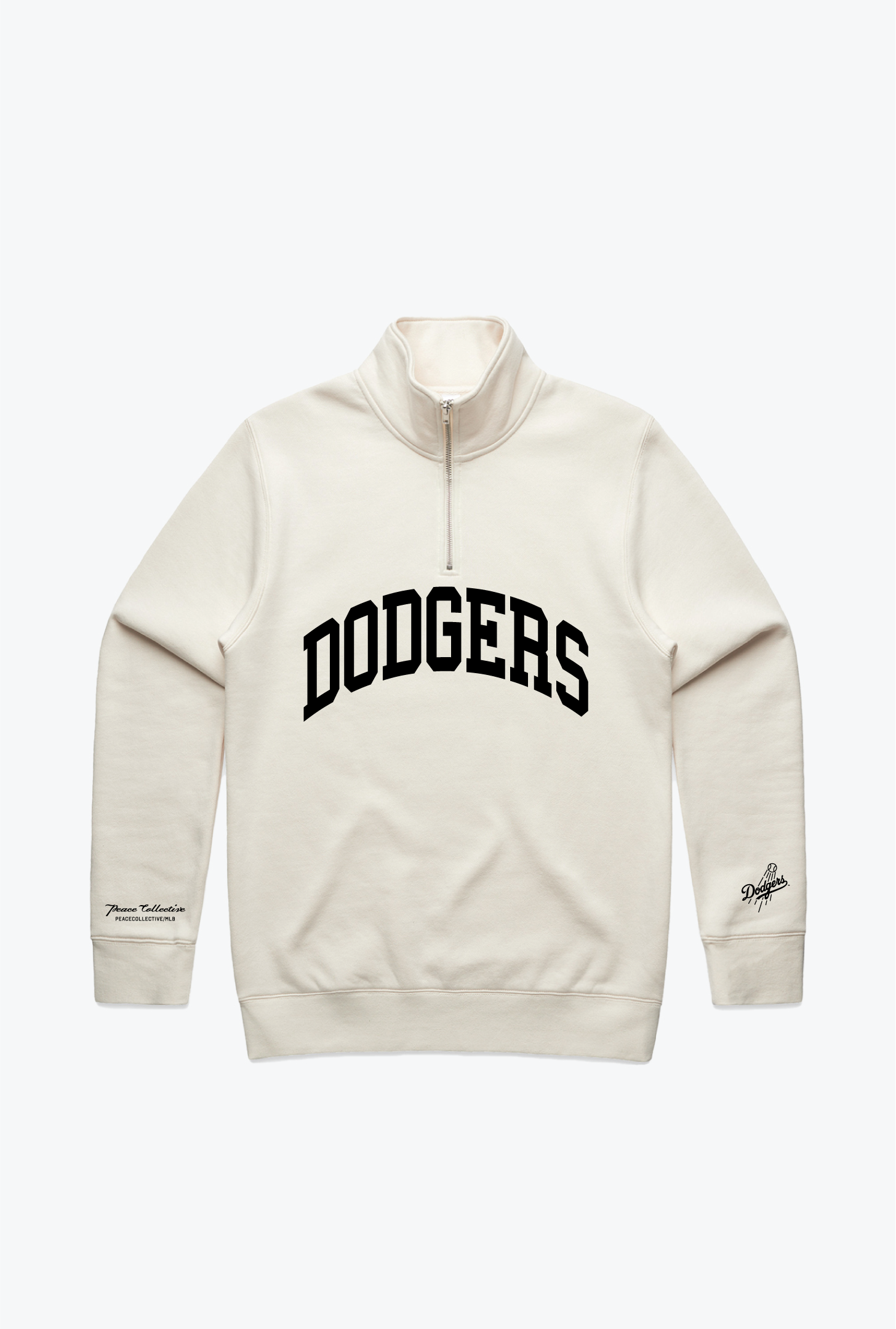 Pull à col roulé universitaire Los Angeles Dodgers - Ivoire