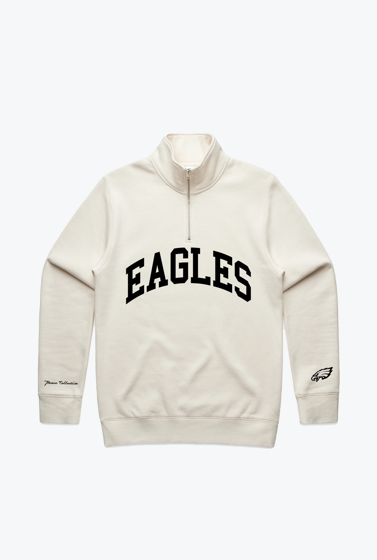 Philadelphia Eagles Collegiate Quarter Zip - Ivory