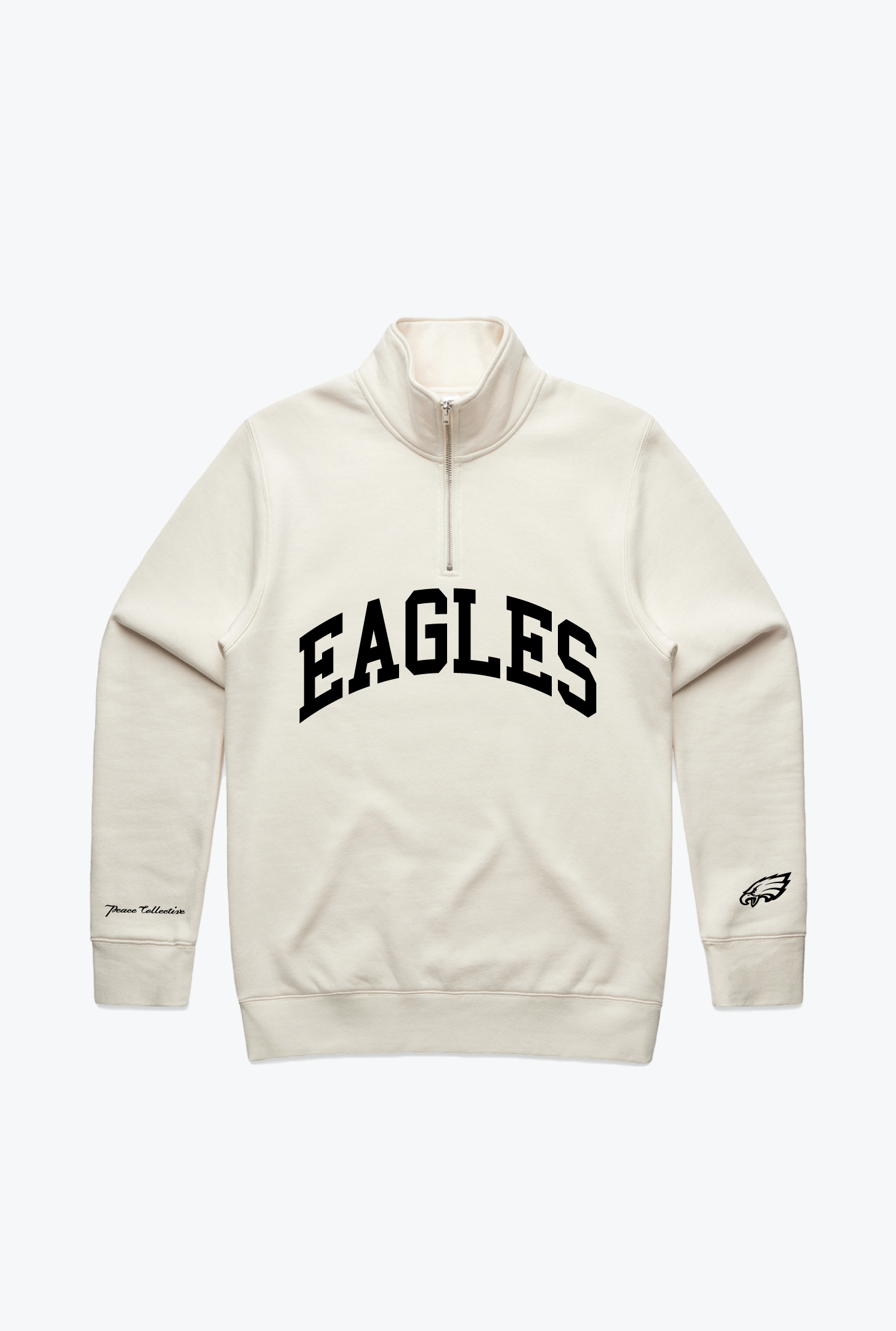 Philadelphia Eagles Collegiate Quarter Zip - Ivory