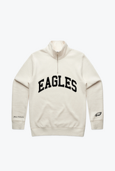 Philadelphia Eagles Collegiate Quarter Zip - Ivory