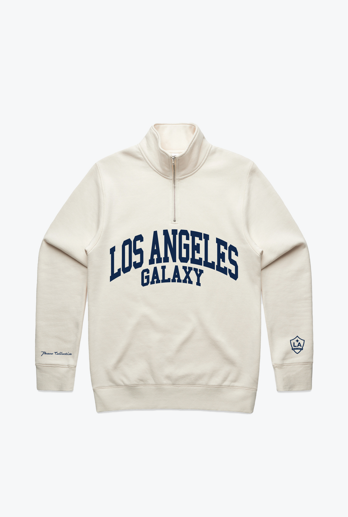 Los Angeles Galaxy Collegiate Quarter Zip - Elfenbein