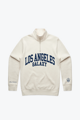 Los Angeles Galaxy Collegiate Quarter Zip - Ivory