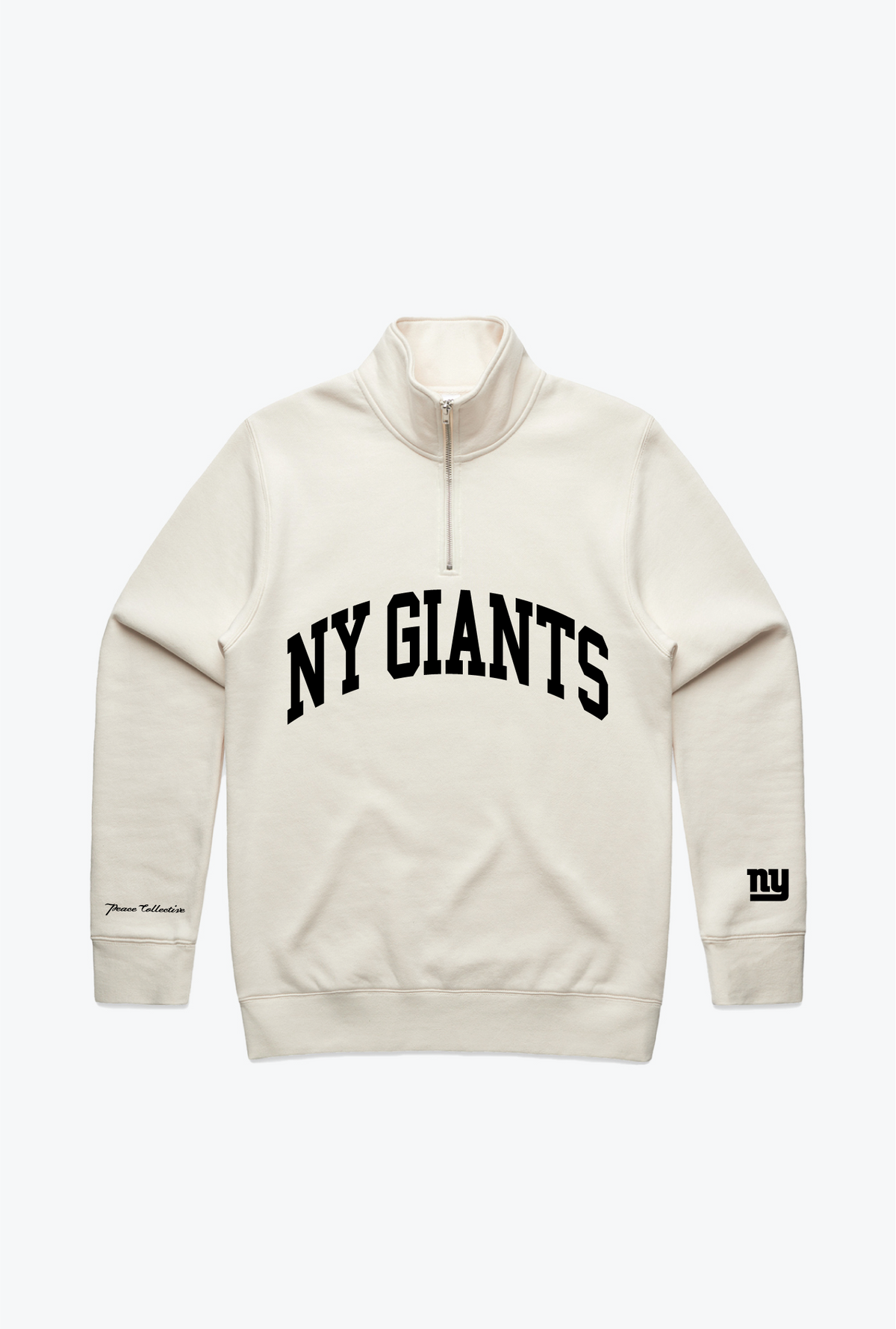 New York Giants Collegiate Quarter Zip - Elfenbein