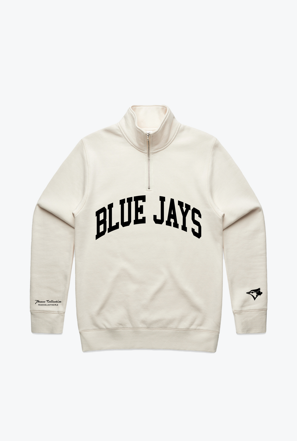 Toronto Blue Jays Collegiate Quarter Zip - Ivory