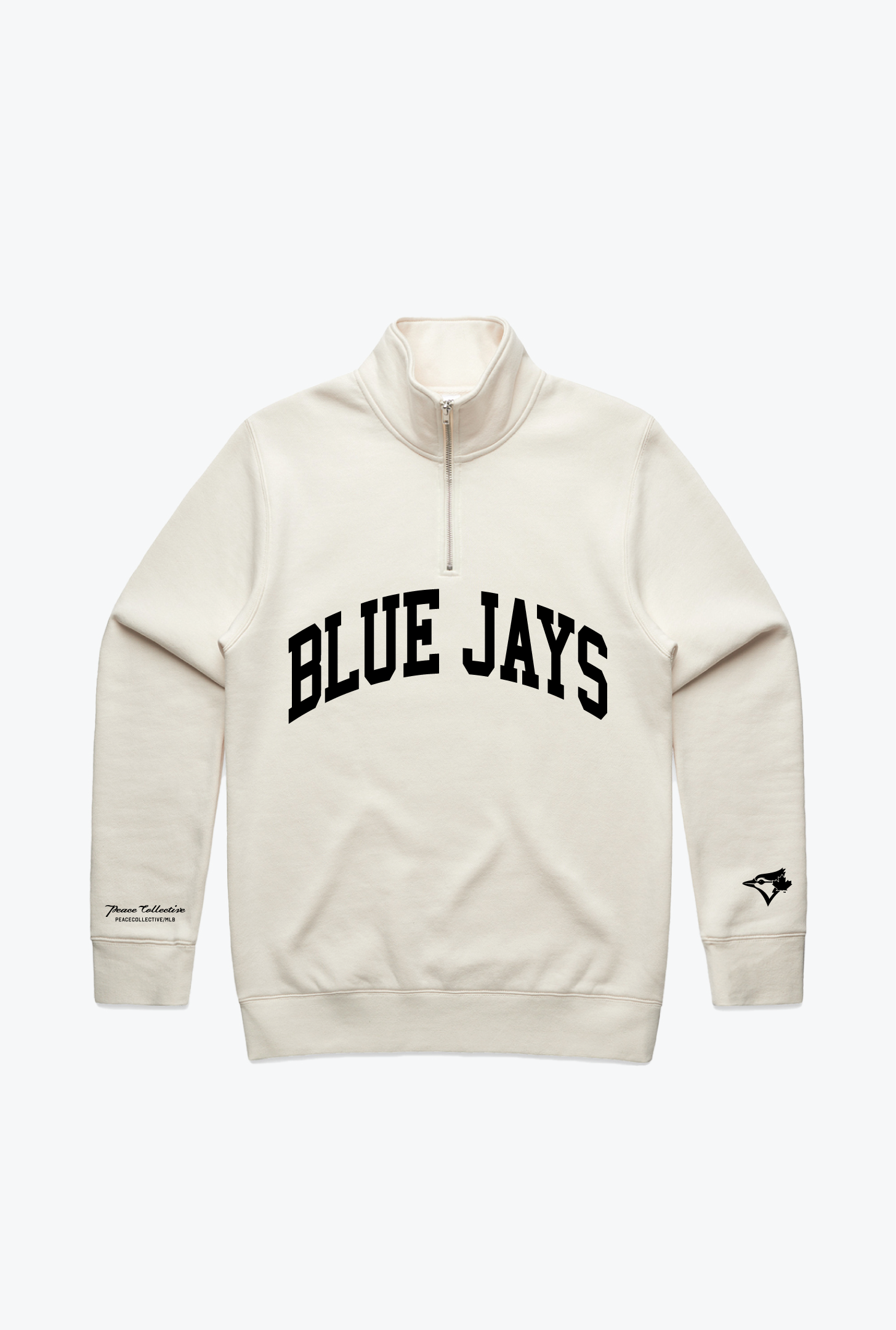 Toronto Blue Jays Collegiate Quarter Zip - Ivory