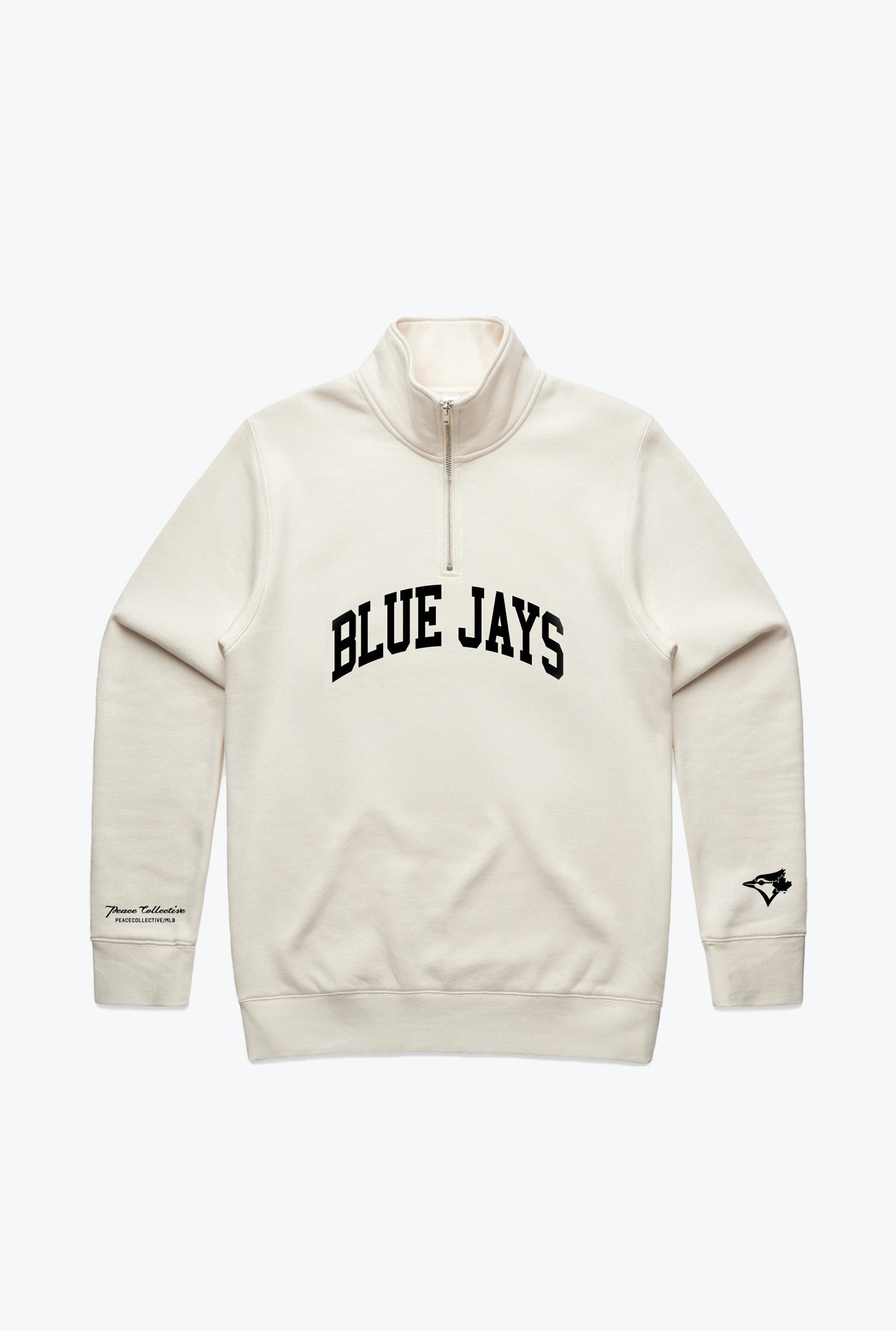 Toronto Blue Jays Collegiate Quarter Zip - Elfenbein