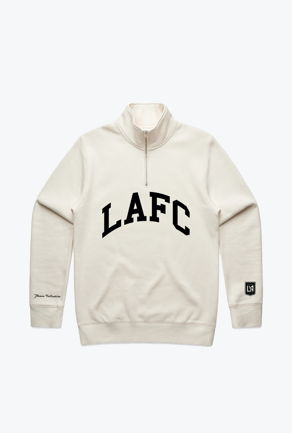 Los Angeles FC Collegiate Quarter Zip - Elfenbein