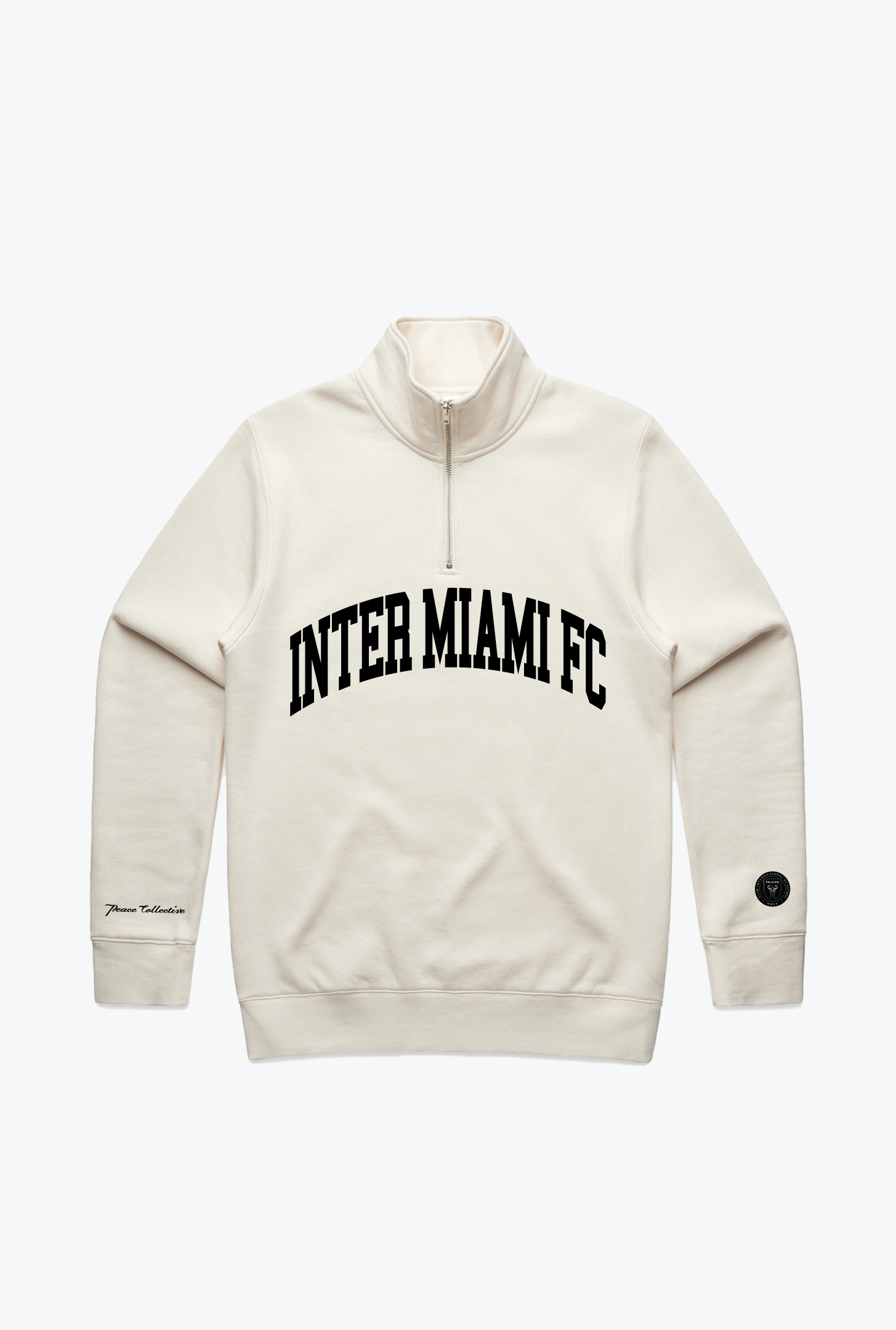 Inter Miami FC Collegiate Quarter Zip - Ivory