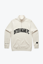 Inter Miami FC Collegiate Quarter Zip - Ivory