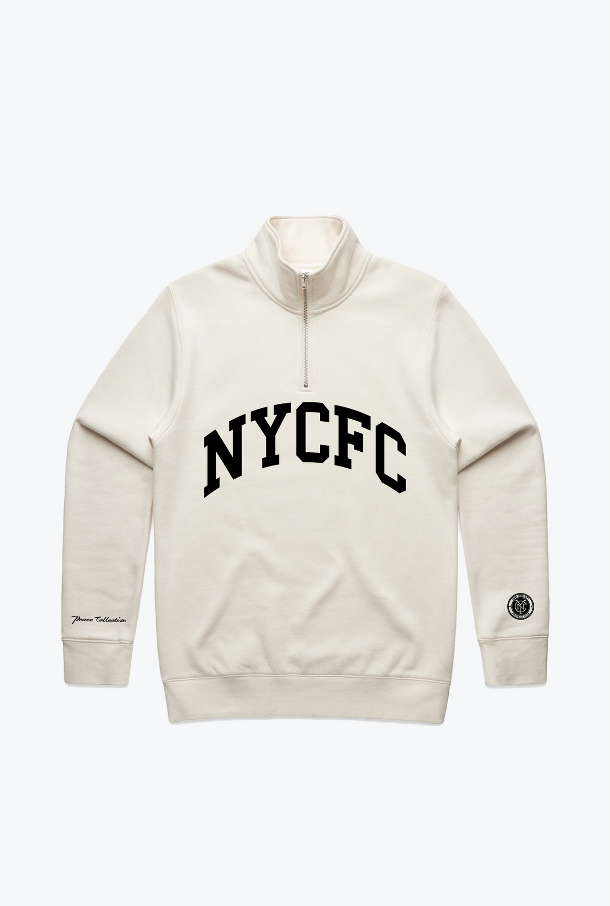 New York FC Collegiate Quarter Zip - Ivory