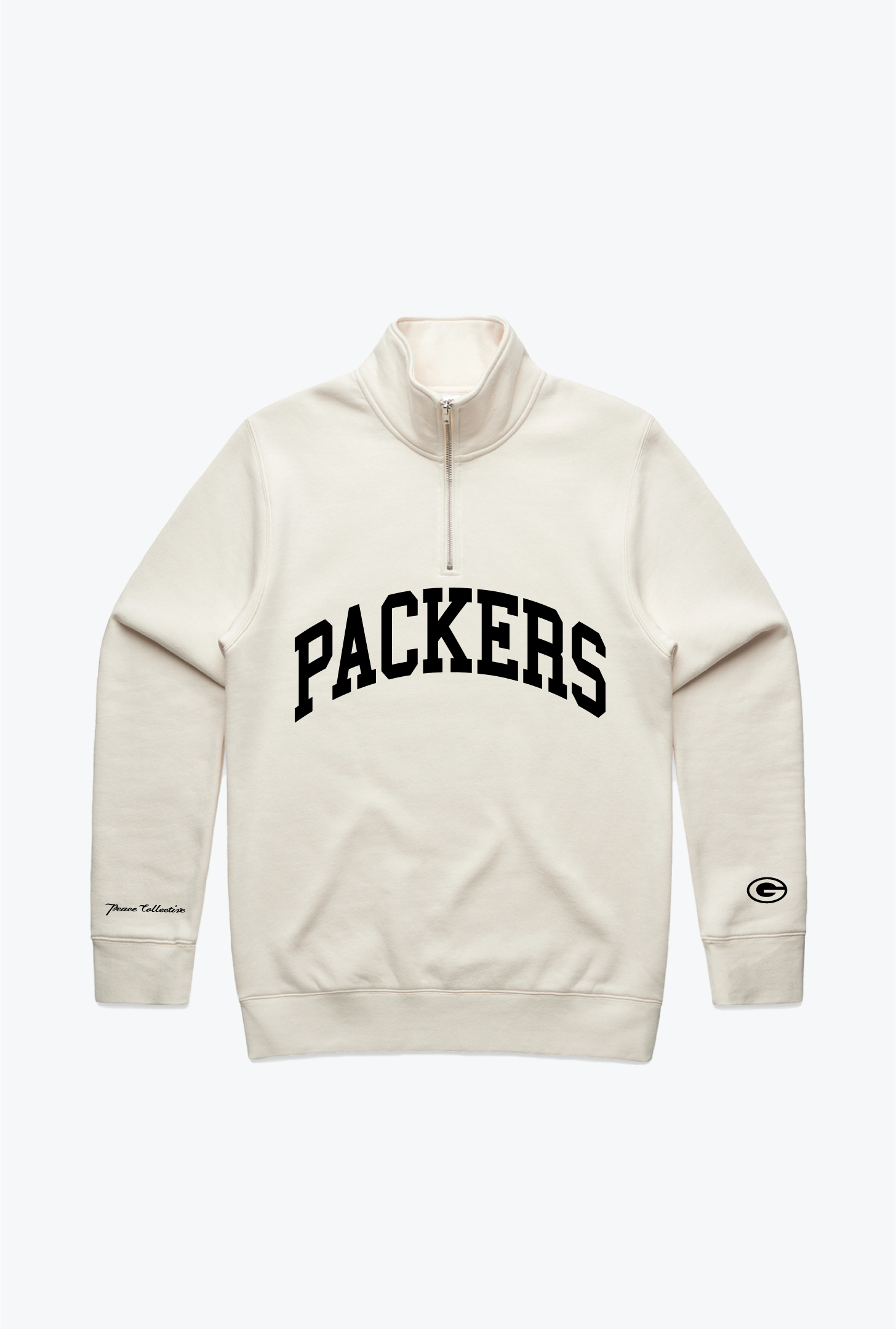 Green Bay Packers Collegiate Quarter Zip - Ivory