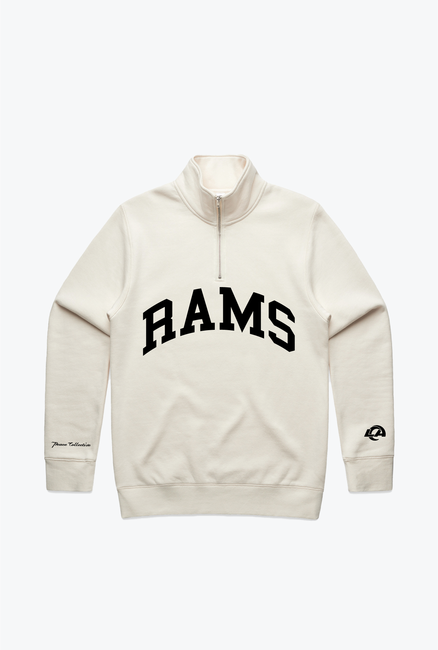 Los Angeles Rams Collegiate Quarter Zip - Ivory