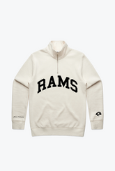 Los Angeles Rams Collegiate Quarter Zip - Ivory