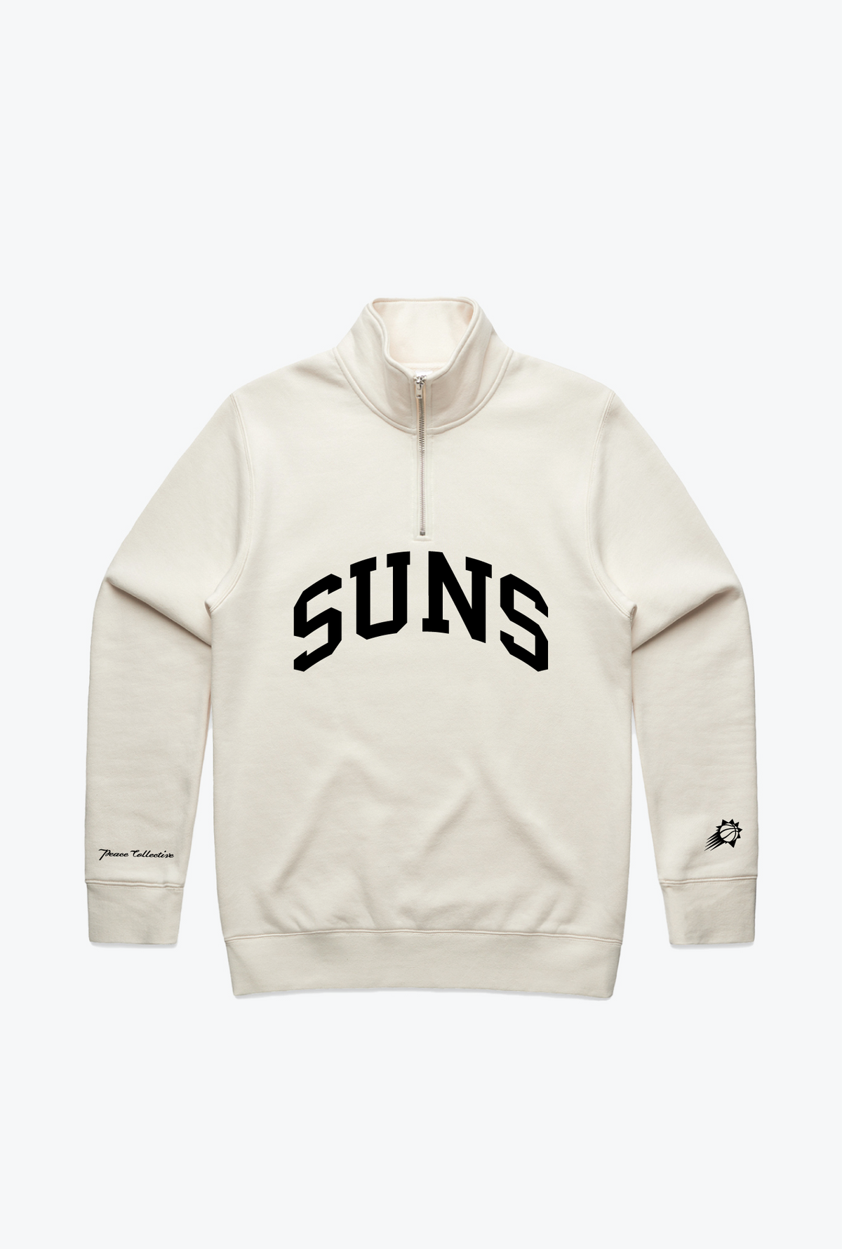 Phoenix Suns Collegiate Quarter Zip - Ivory