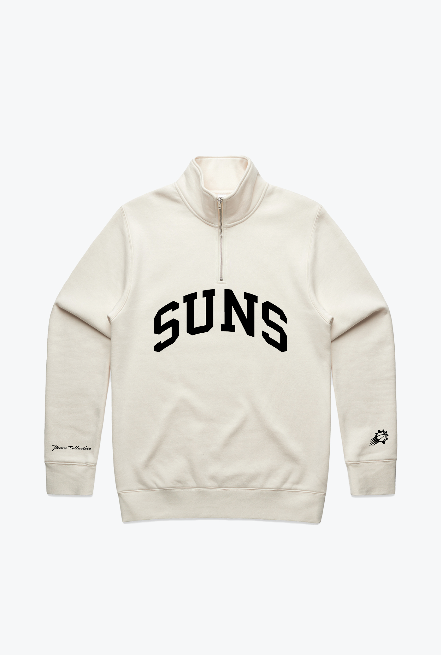 Phoenix Suns Collegiate Quarter Zip - Ivory