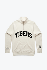 Detroit Tigers Collegiate Quarter Zip - Ivory