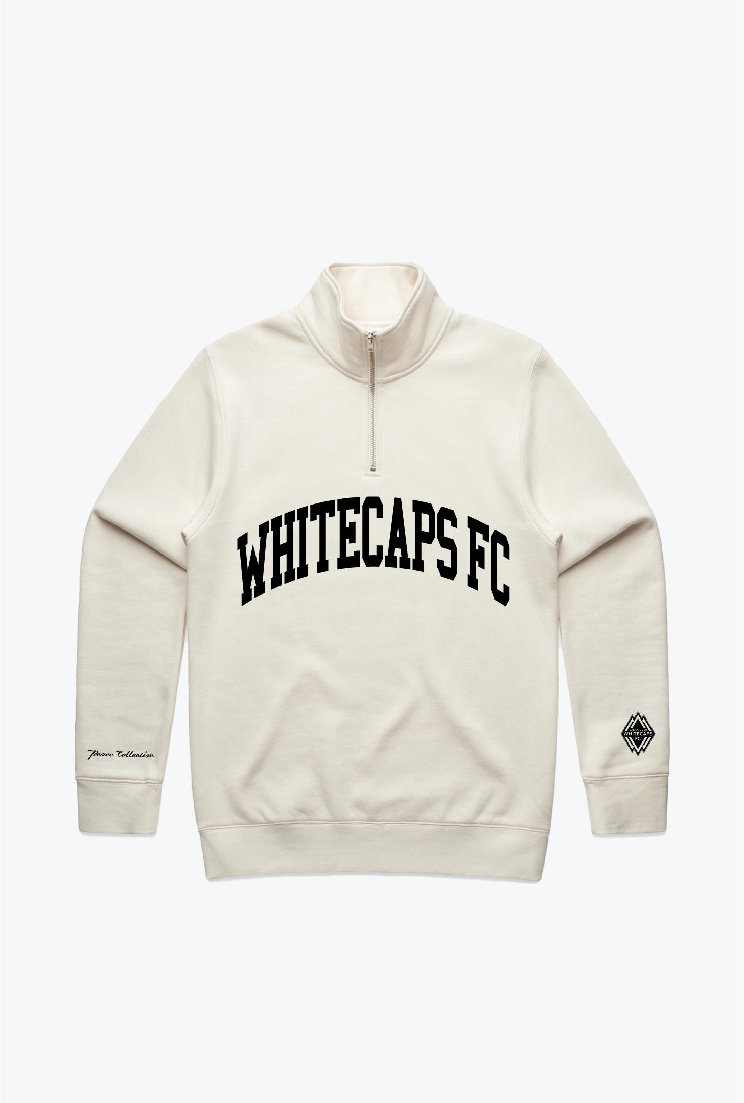 Vancouver Whitecaps Collegiate Quarter Zip - Elfenbein