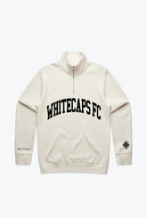 Vancouver Whitecaps Collegiate Quarter Zip - Ivory