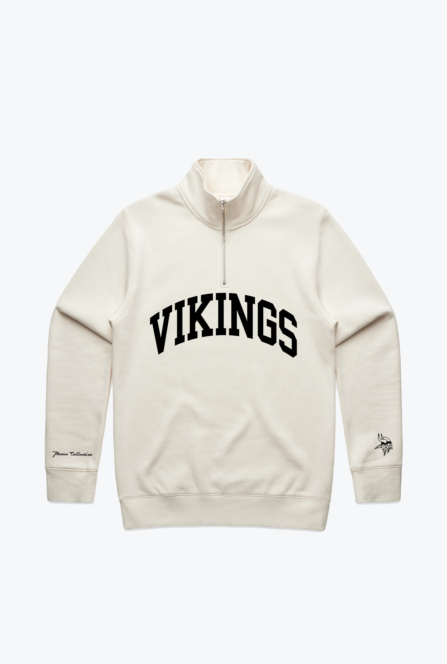 Minnesota Vikings Collegiate Quarter Zip - Elfenbein