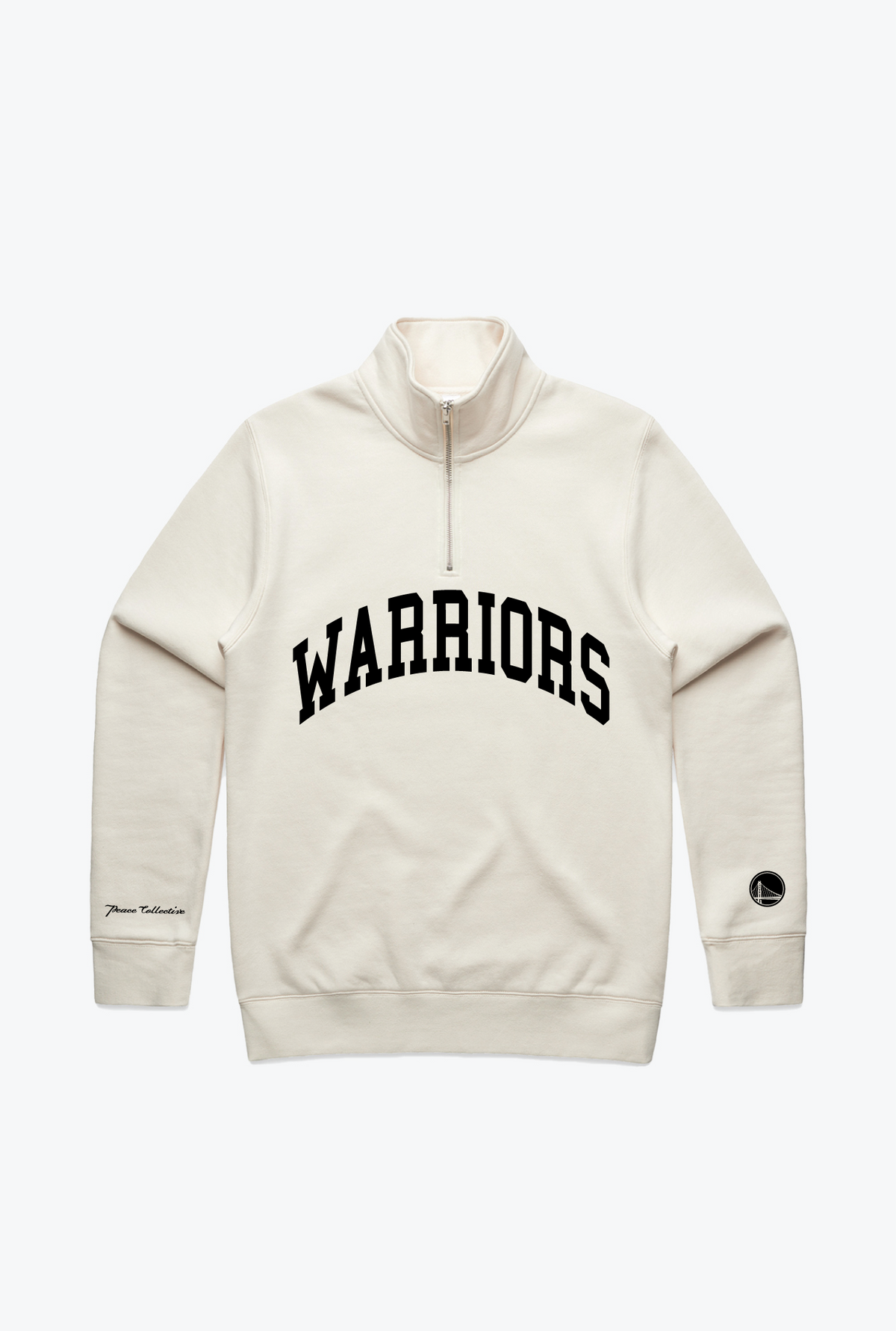 Golden State Warriors Collegiate Quarter Zip - Ivory