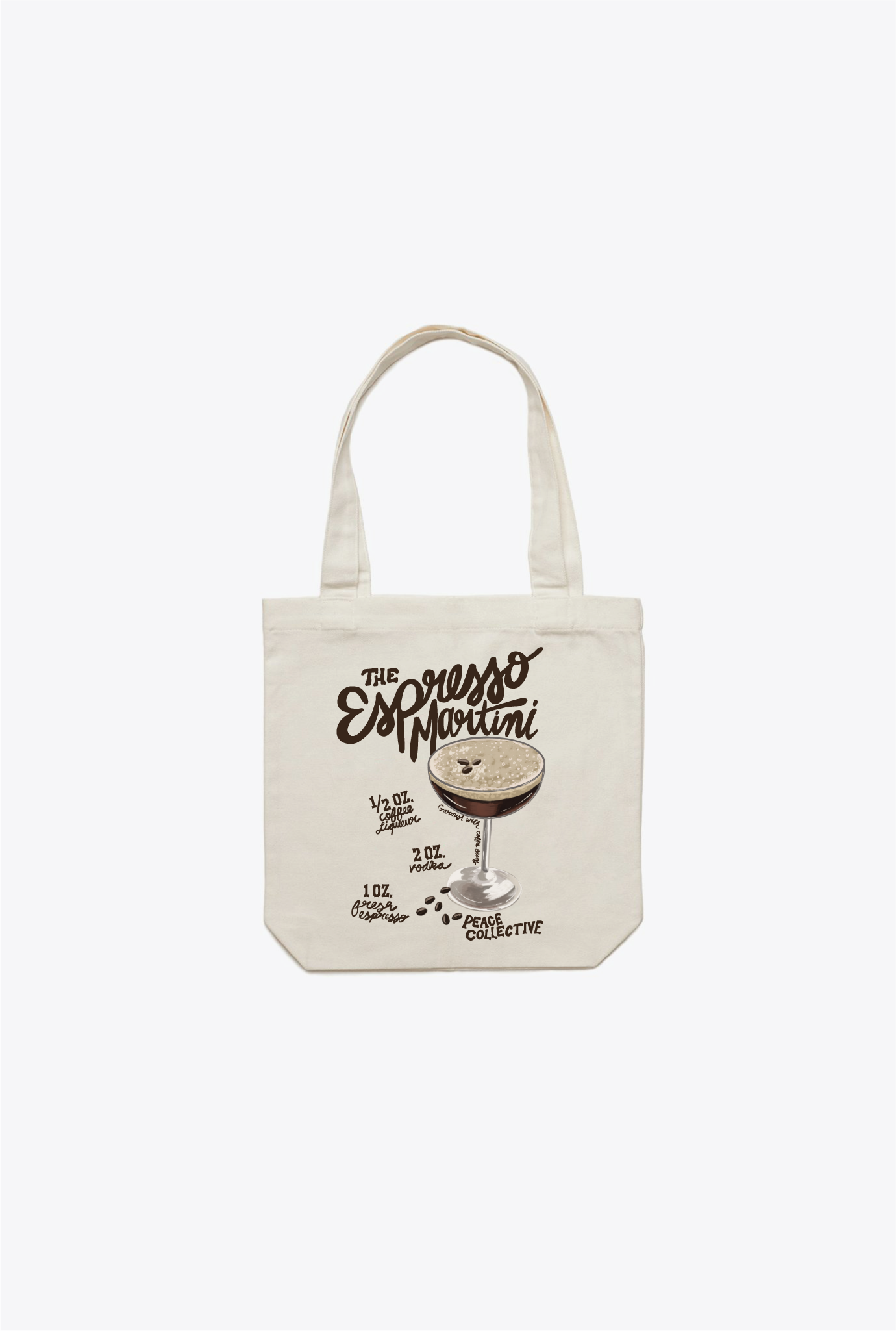 Espresso Martini Tote Bag - Natural