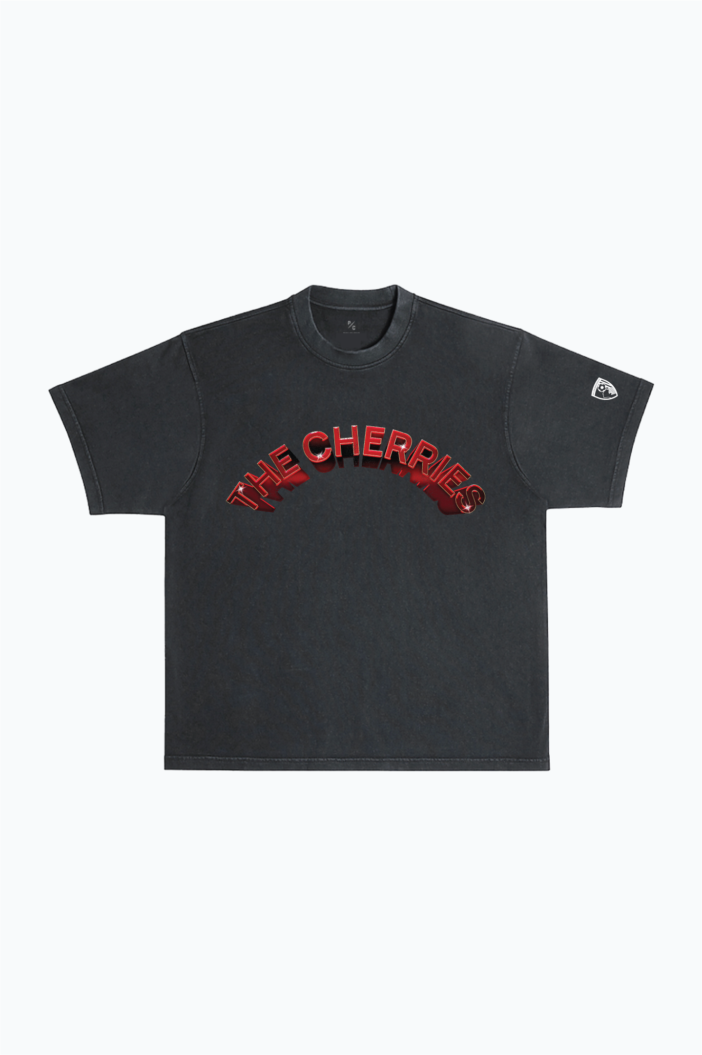 AFC Bournemouth Graffiti Heavyweight Garment Dyed T-Shirt - Black