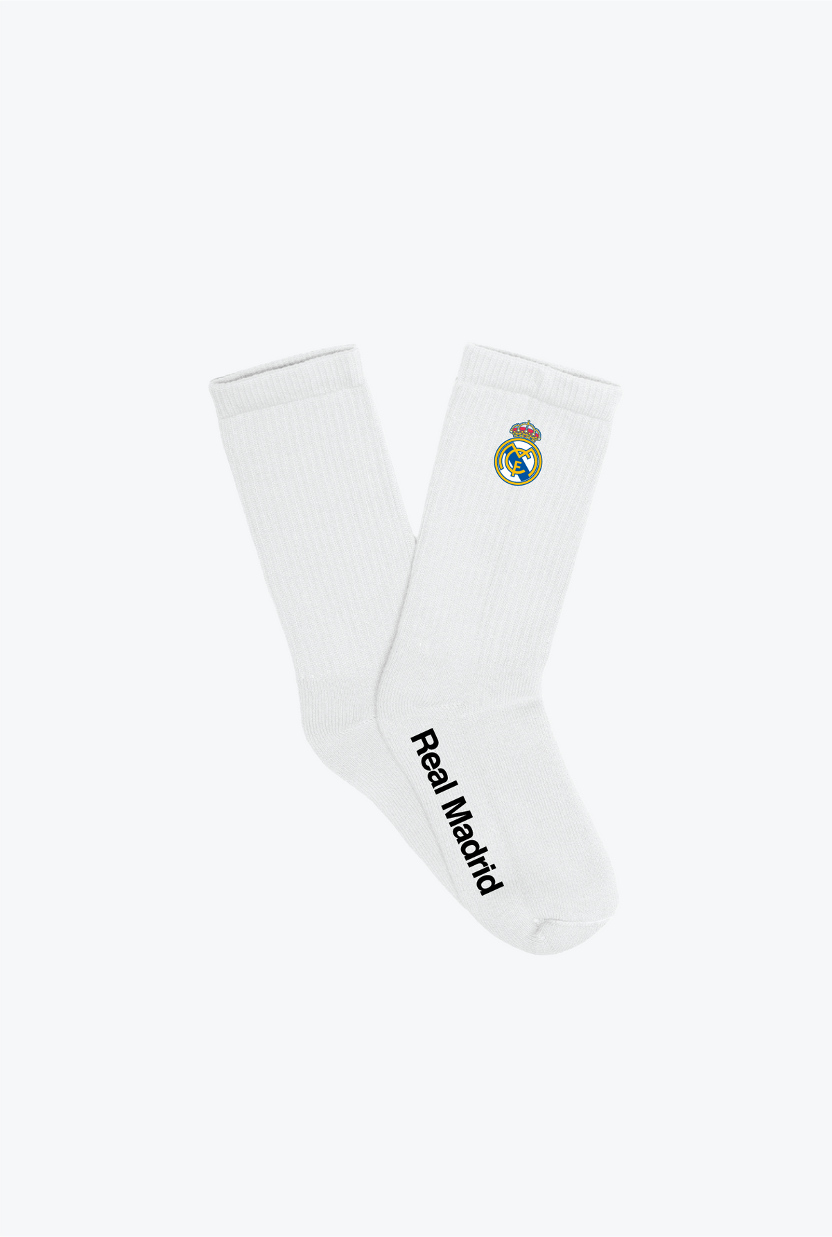 Real Madrid Crew Socks - White
