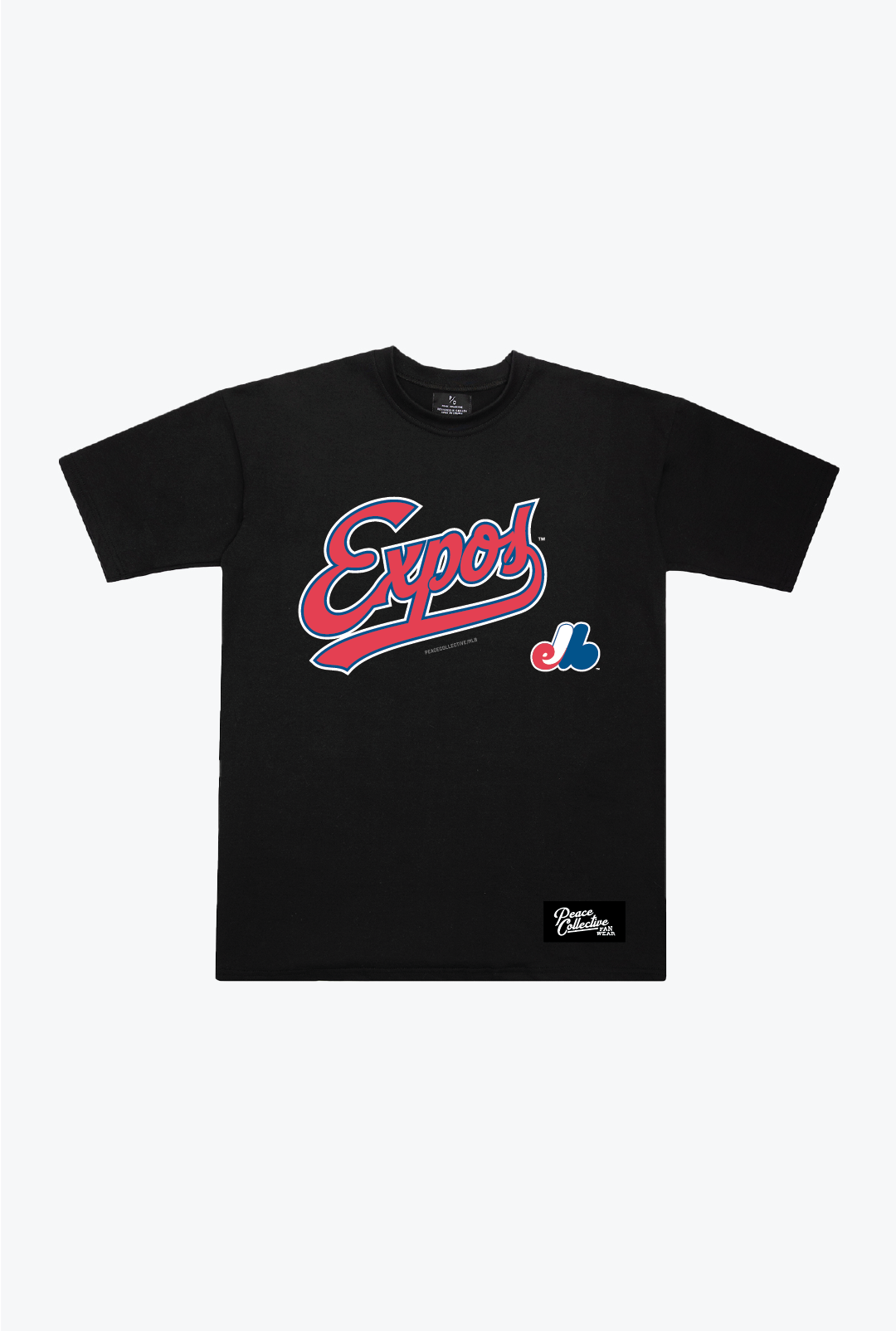 Montreal Expos Spirit Heavyweight T-Shirt - Black