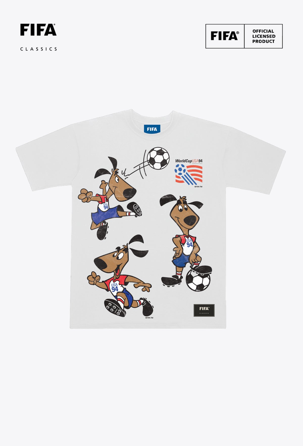 FIFA World Cup™ 1994 USA Mascot Heavyweight T-Shirt - White