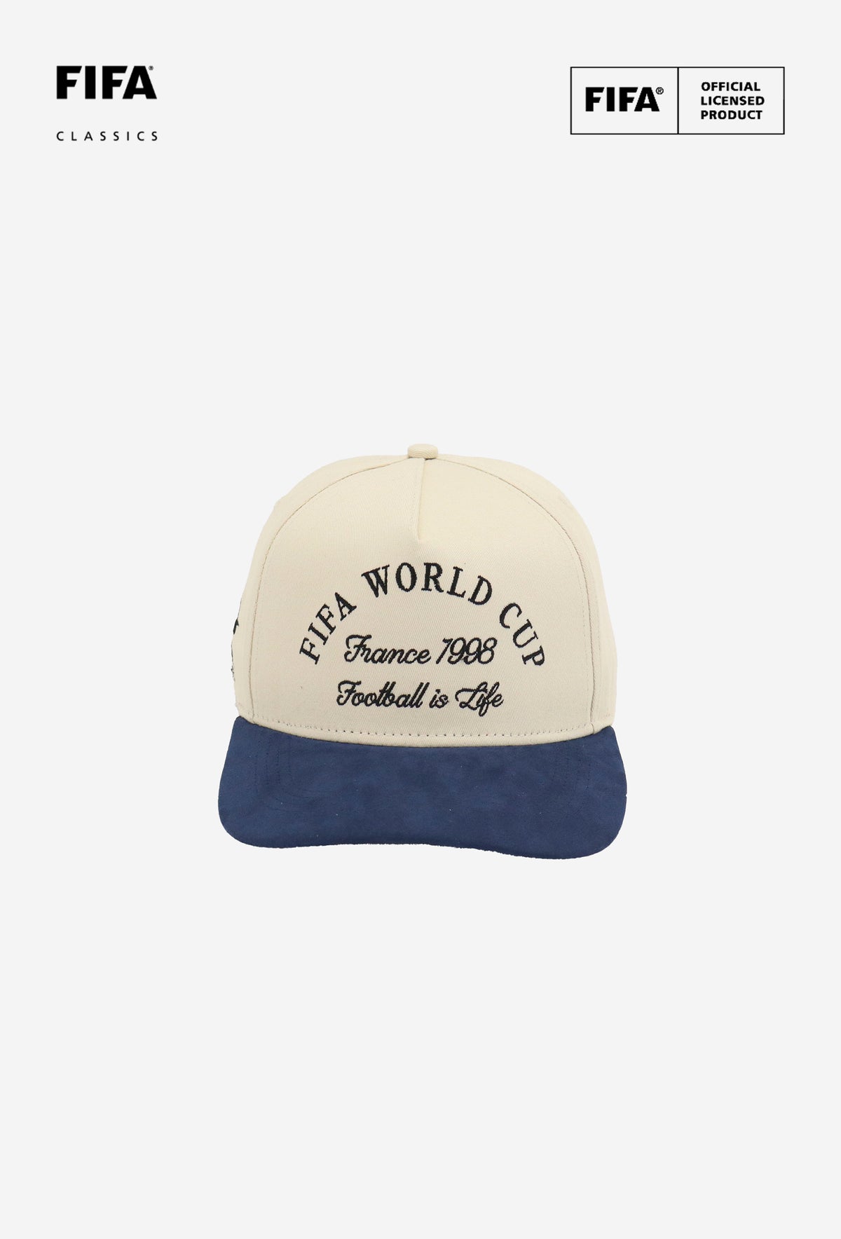 FIFA World Cup 1998™ France Suede A-Frame Cap - Ivory / Navy