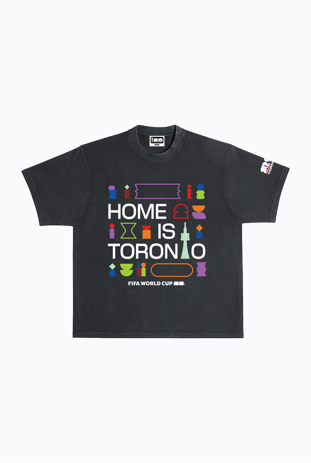 FIFA World Cup 26 Toronto Heavyweight Garment Dyed T-Shirt - Black