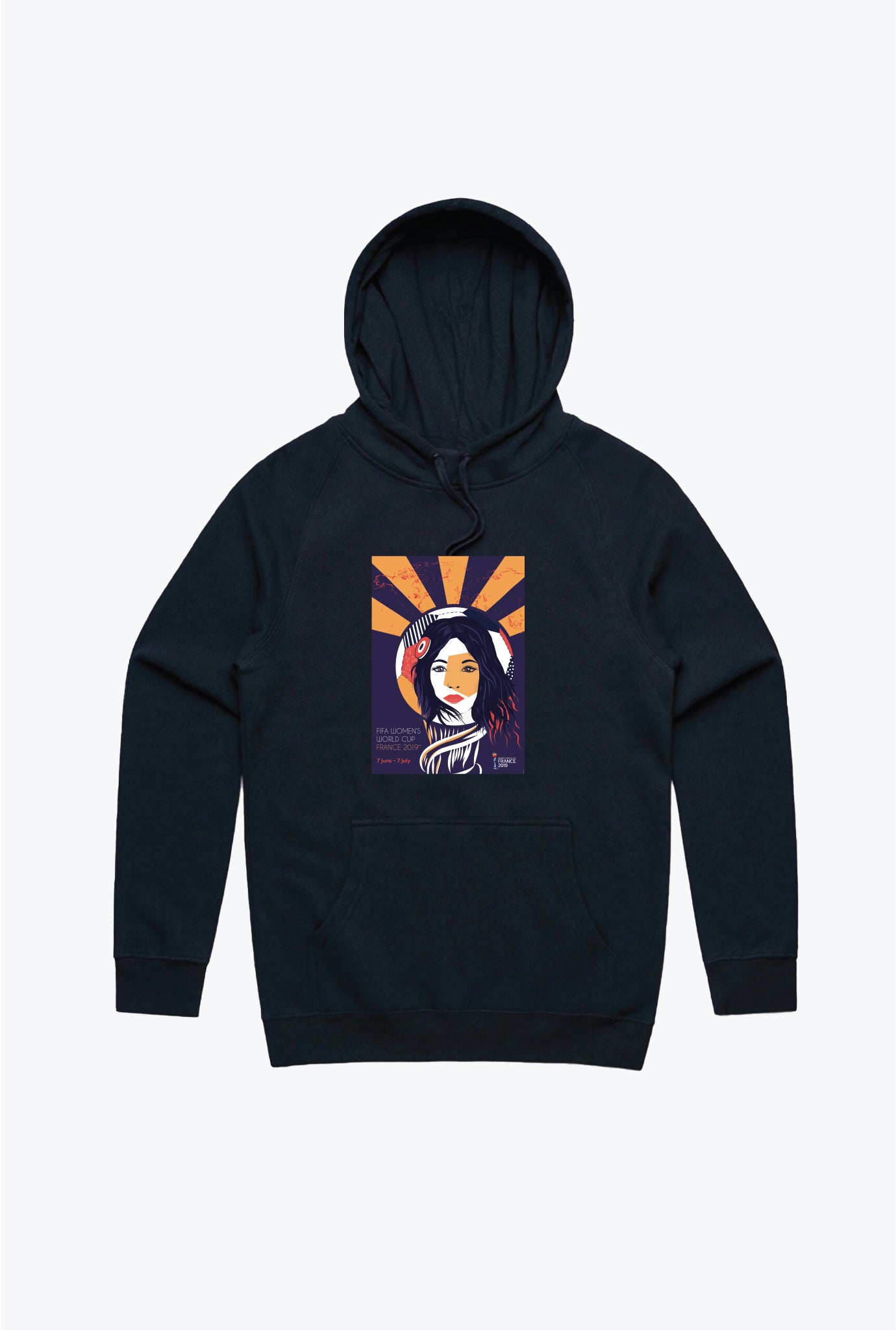 France 2019 Poster Hoodie - Navy