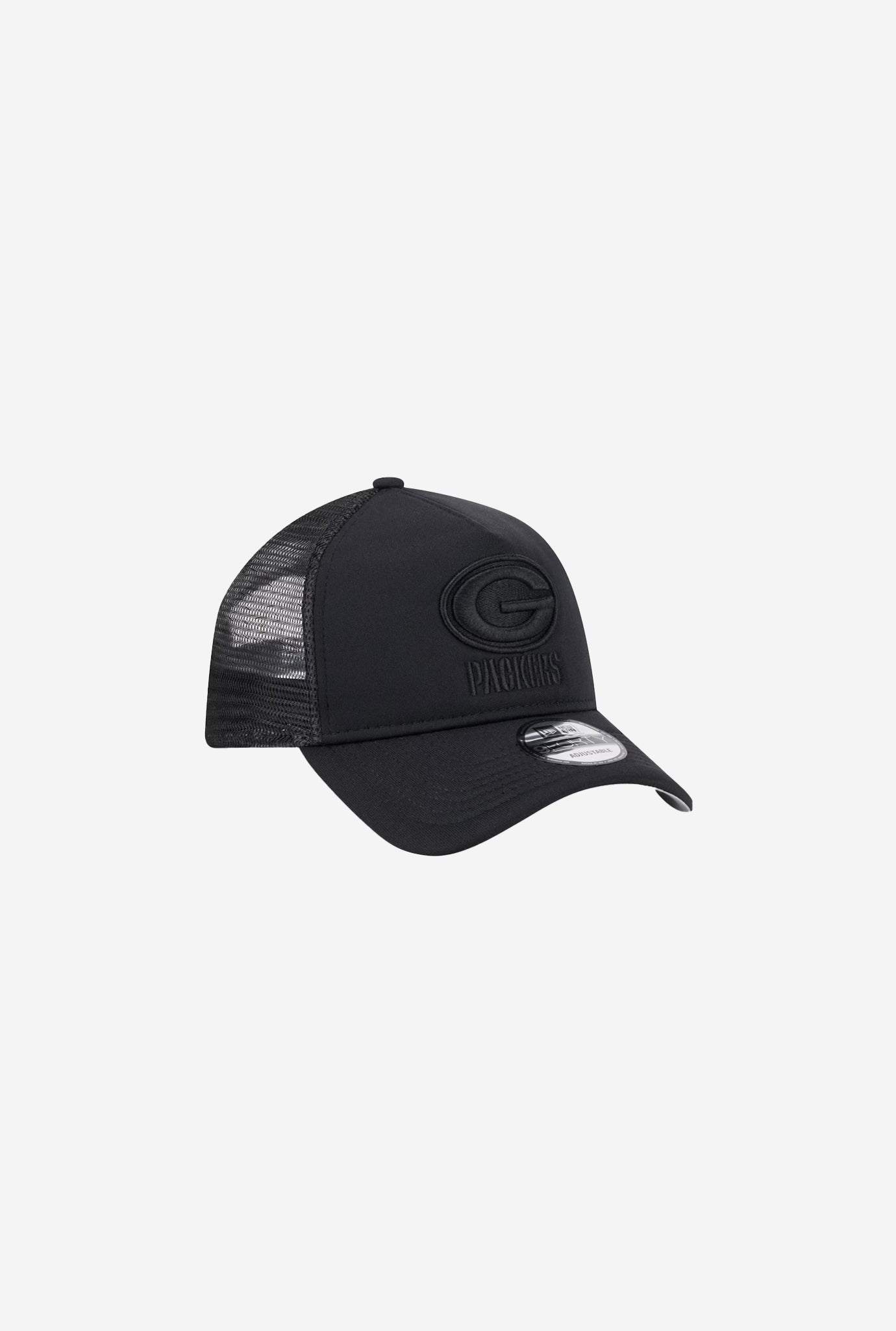 Green Bay Packers 9FORTY A-Frame All Day Trucker - Black/Black