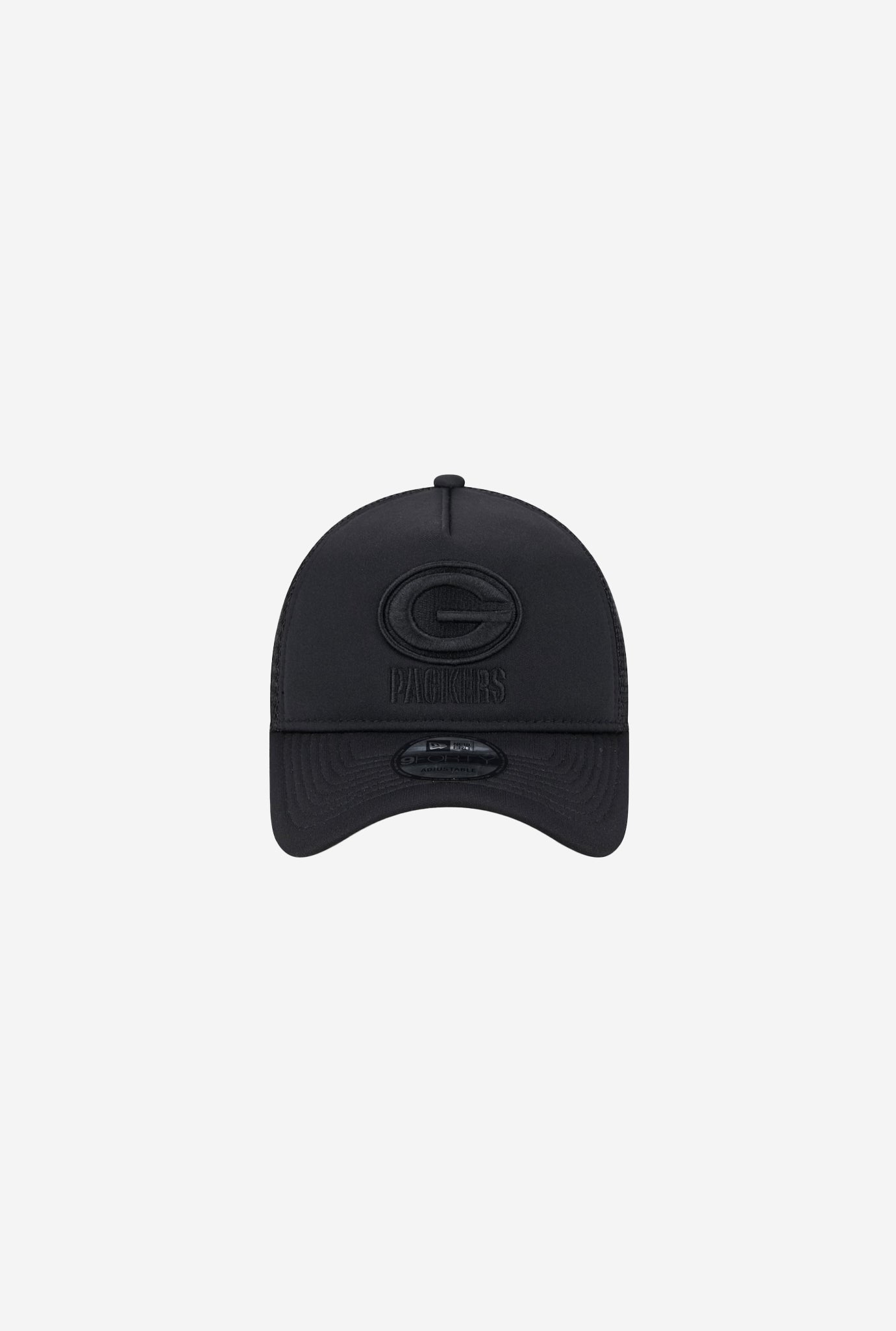 Green Bay Packers 9FORTY A-Frame All Day Trucker - Black/Black