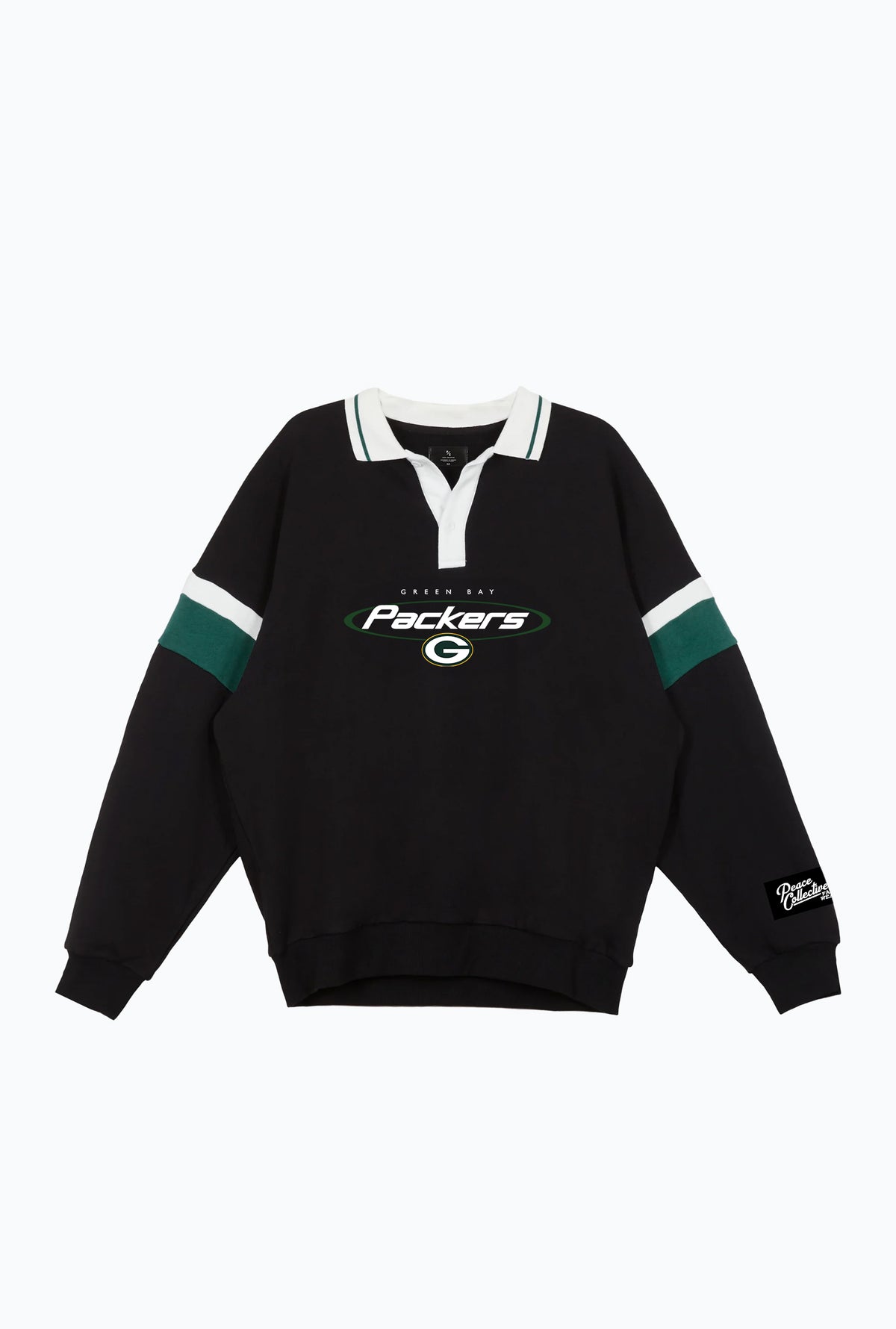 Green Bay Packers Oversized Rugby - Black