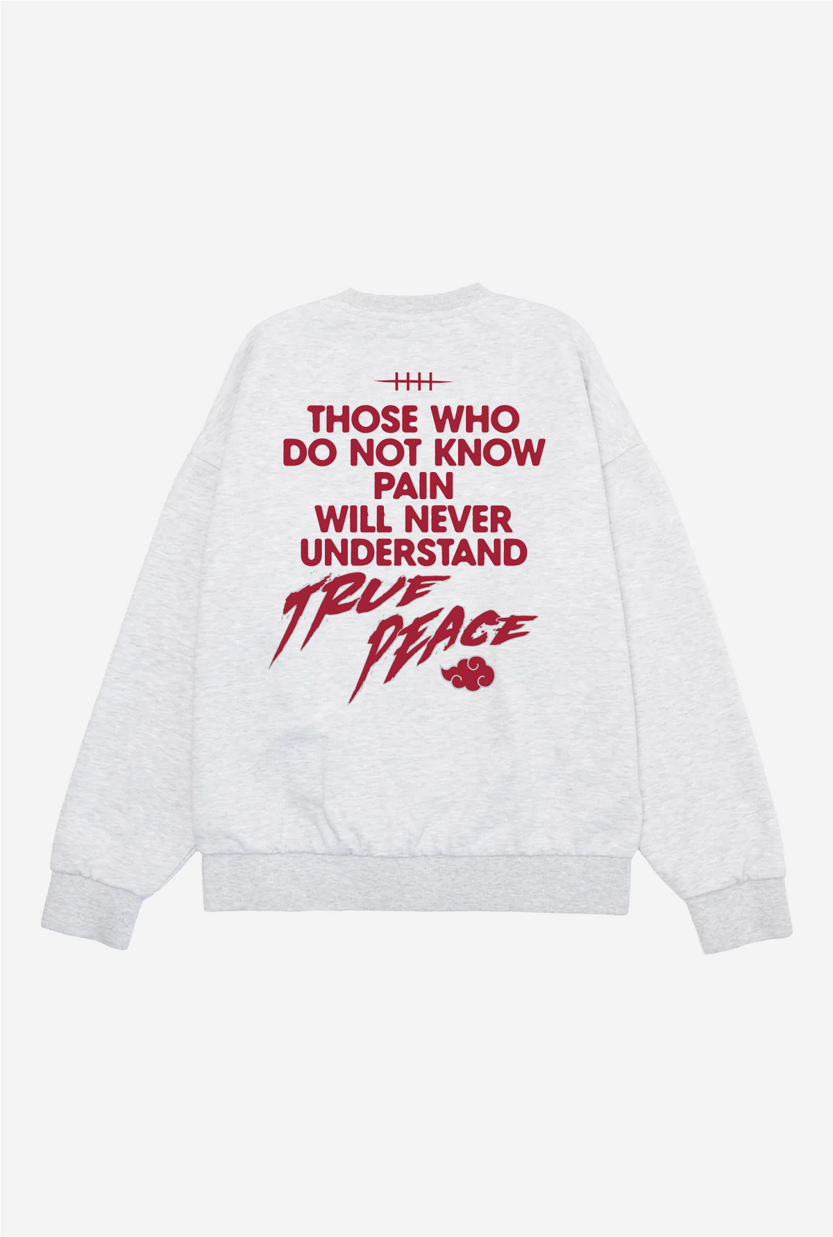 P/C x Naruto "True Peace" Heavyweight Crewneck - Ash