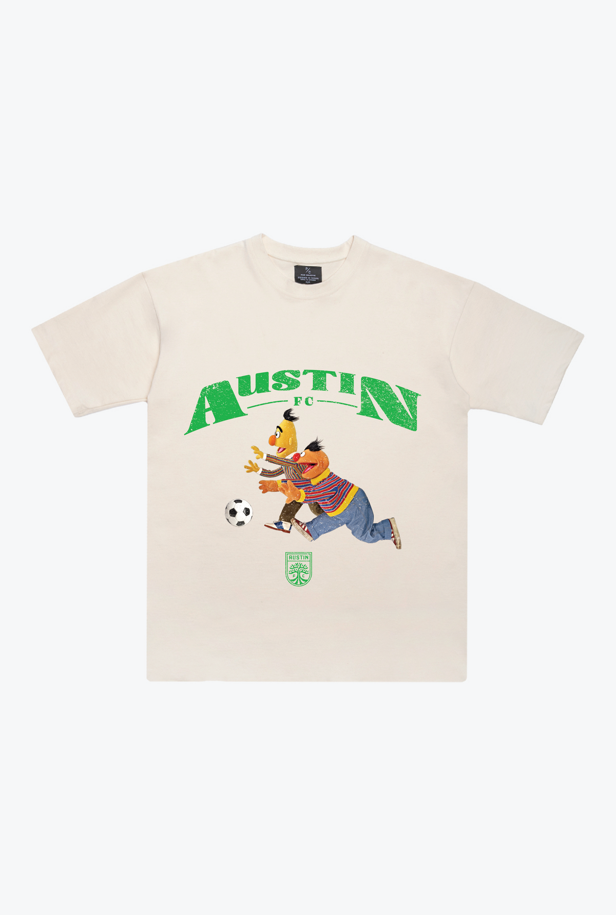 Austin FC x Sesame Street Chase Heavyweight T-Shirt - Ivory