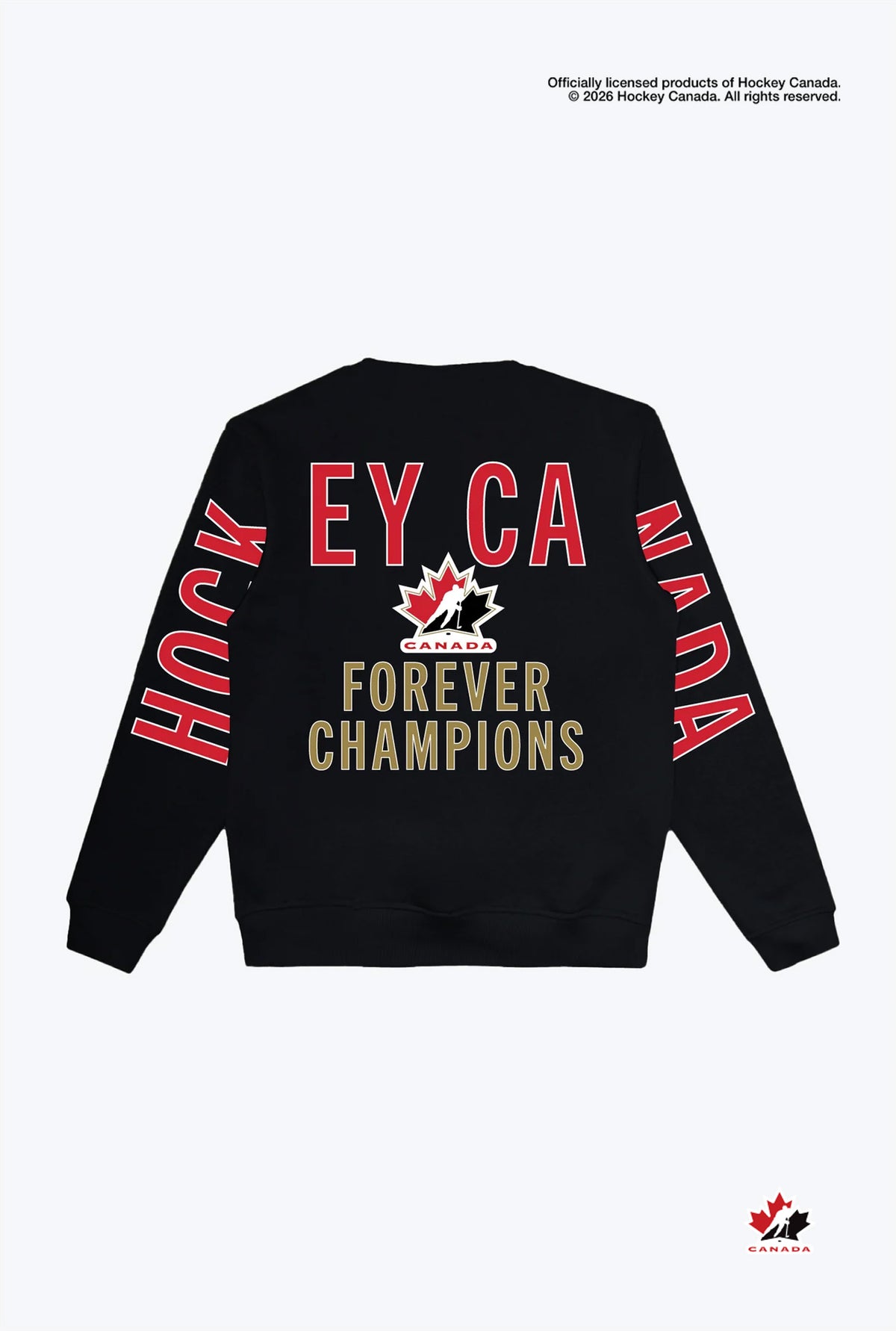 Hockey Canada "Forever Champions" Spirit Crewneck - Black